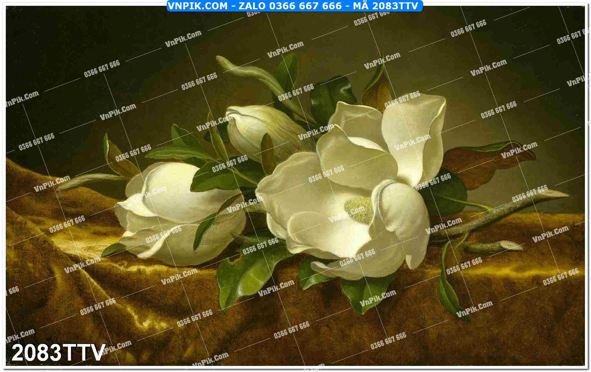 Tranh sơn dầu tĩnh vật hoa quả mã file 2083TTV