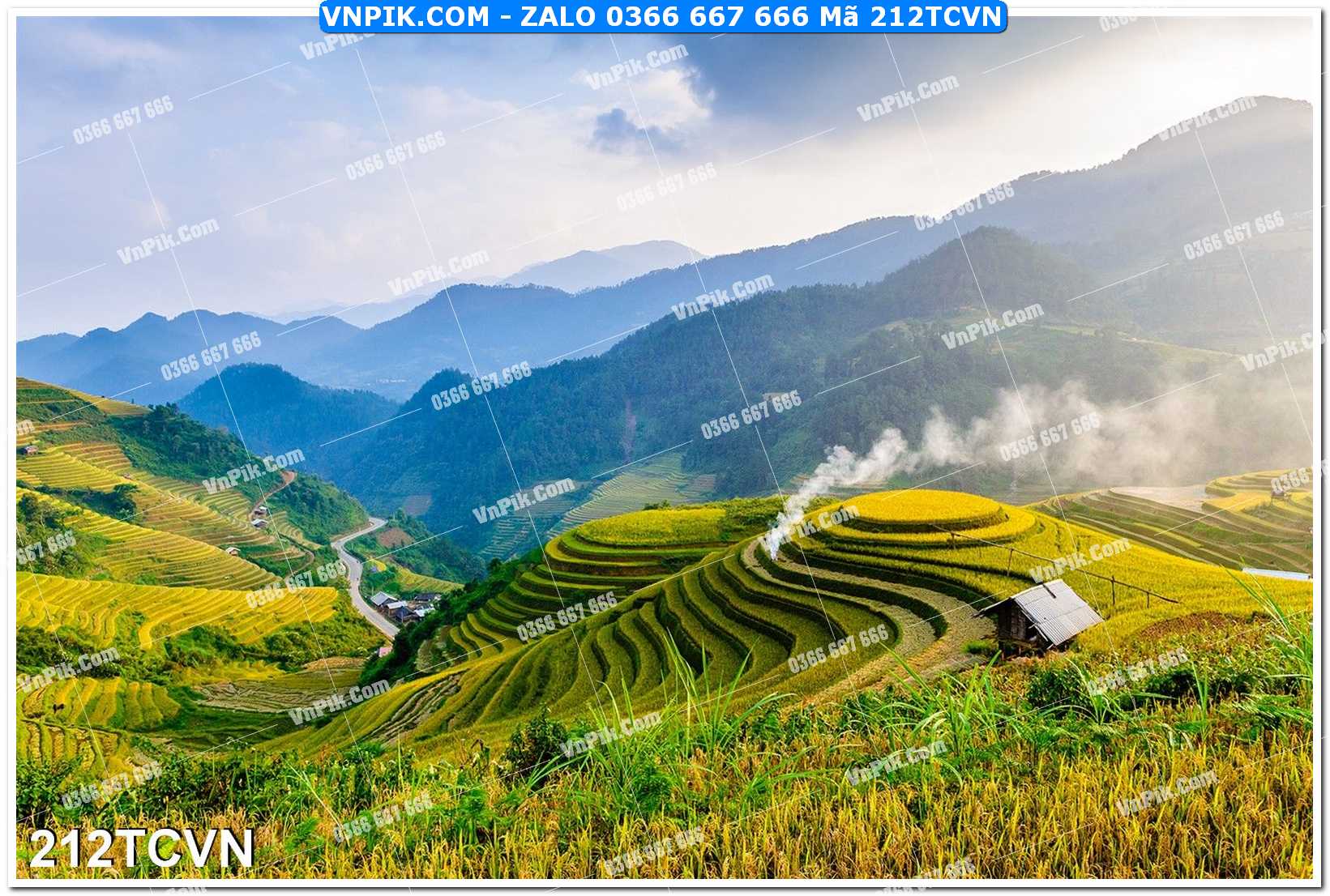 Mẫu tranh thắng cảnh việt nam mã file 212TCVN