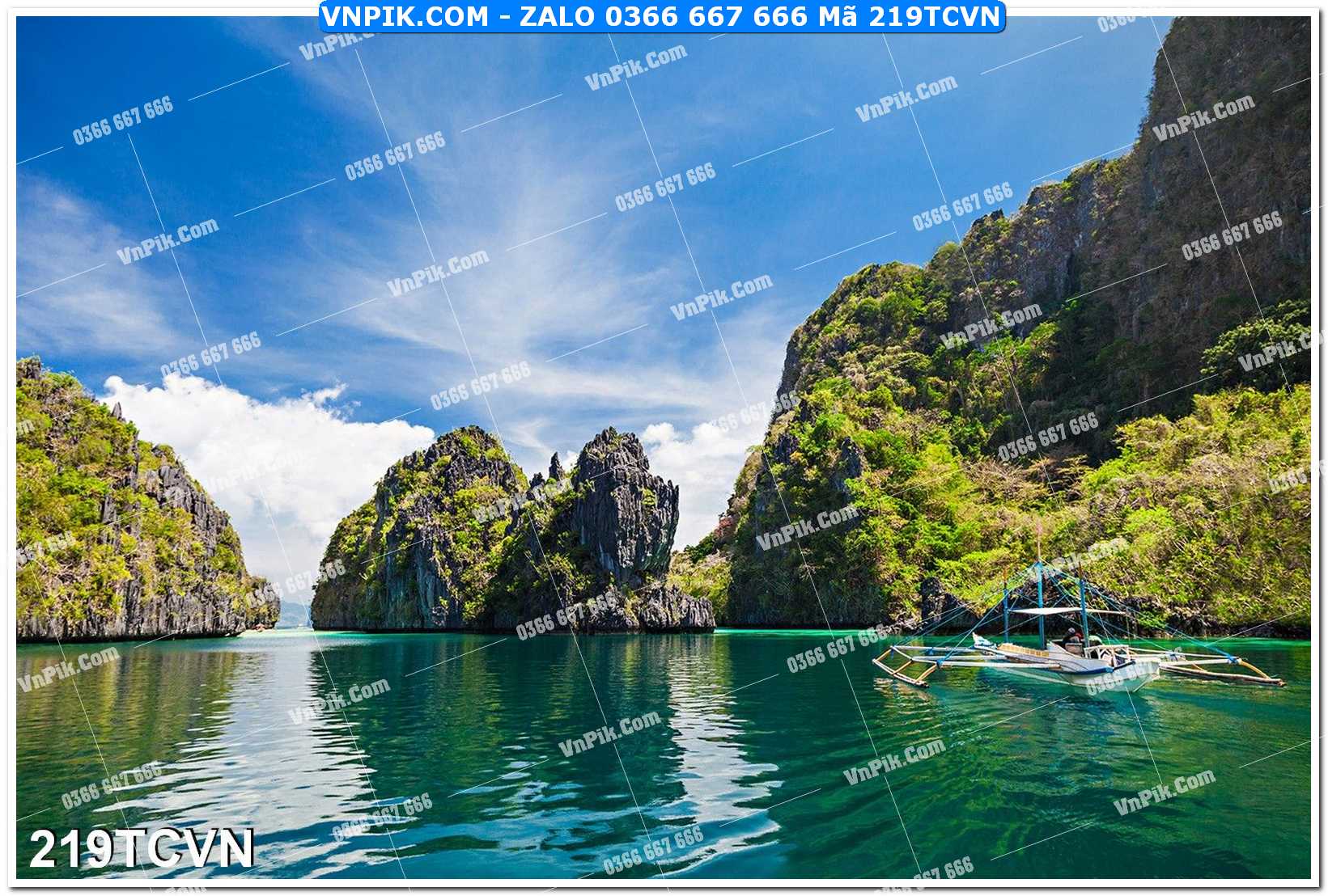 Mẫu tranh thắng cảnh việt nam mã file 219TCVN