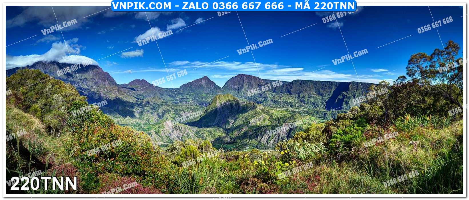 Tranh phong cảnh thiên nhiên mã file 220TNN