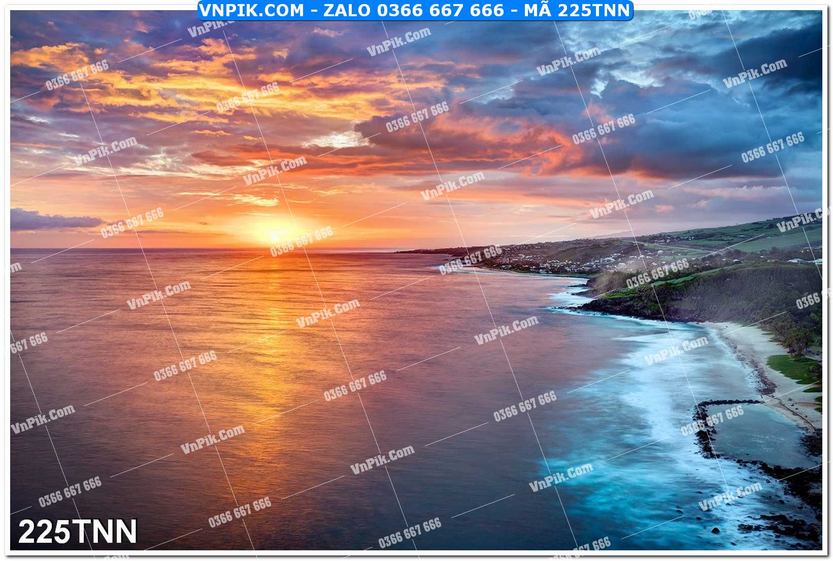 Tranh phong cảnh thiên nhiên mã file 225TNN
