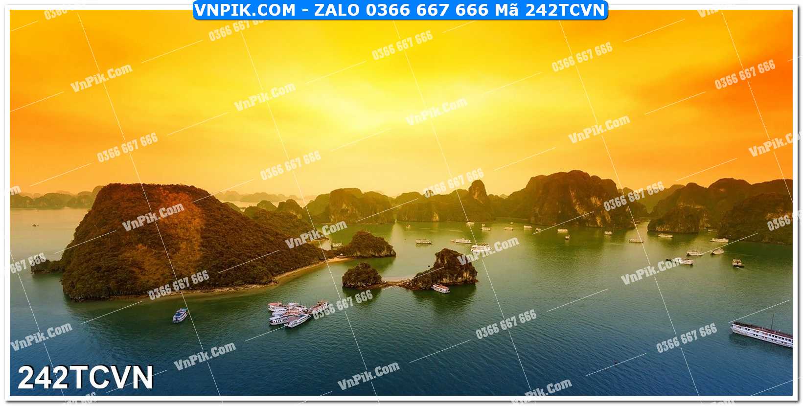 Mẫu tranh thắng cảnh việt nam mã file 242TCVN