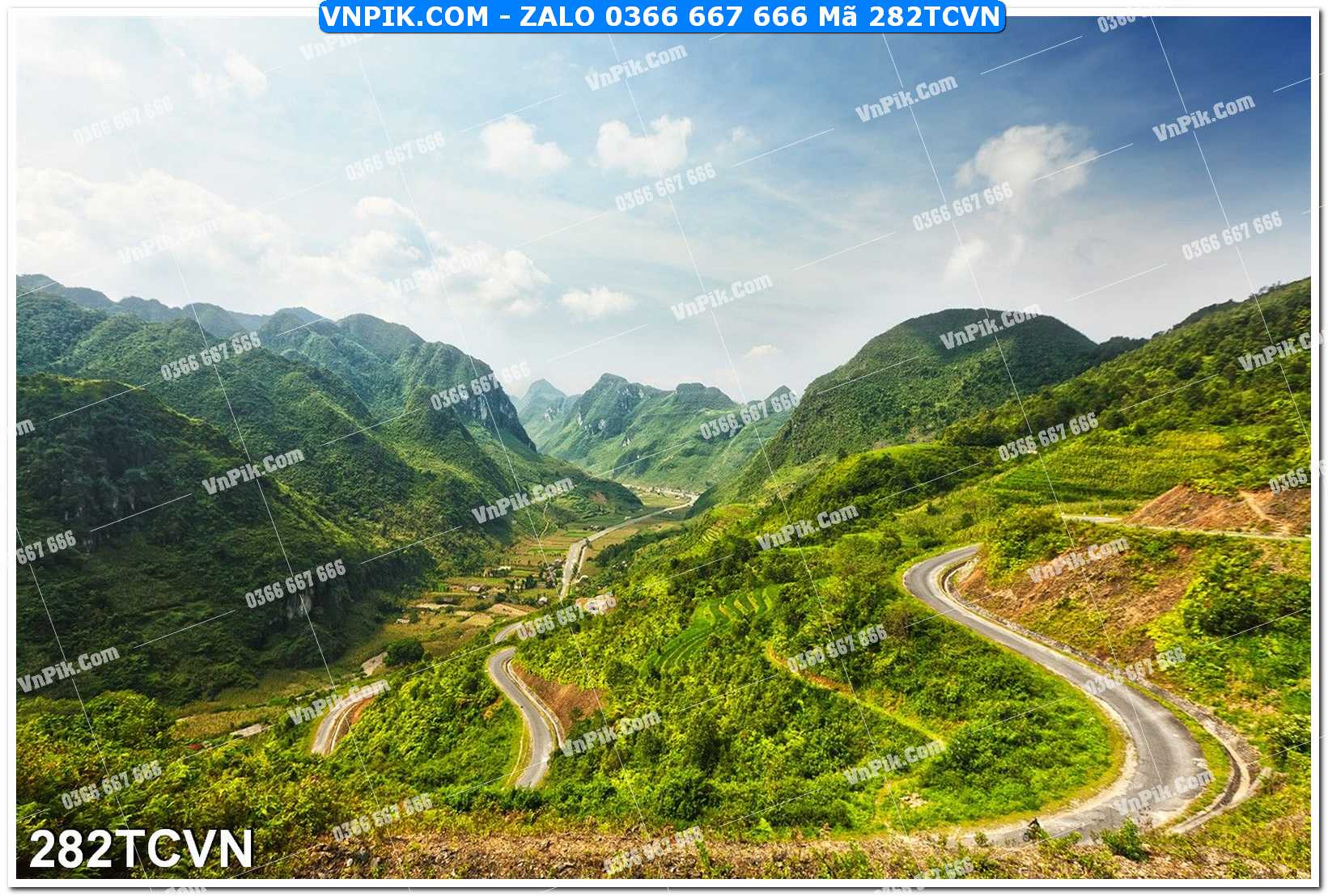 Mẫu tranh thắng cảnh việt nam mã file 282TCVN