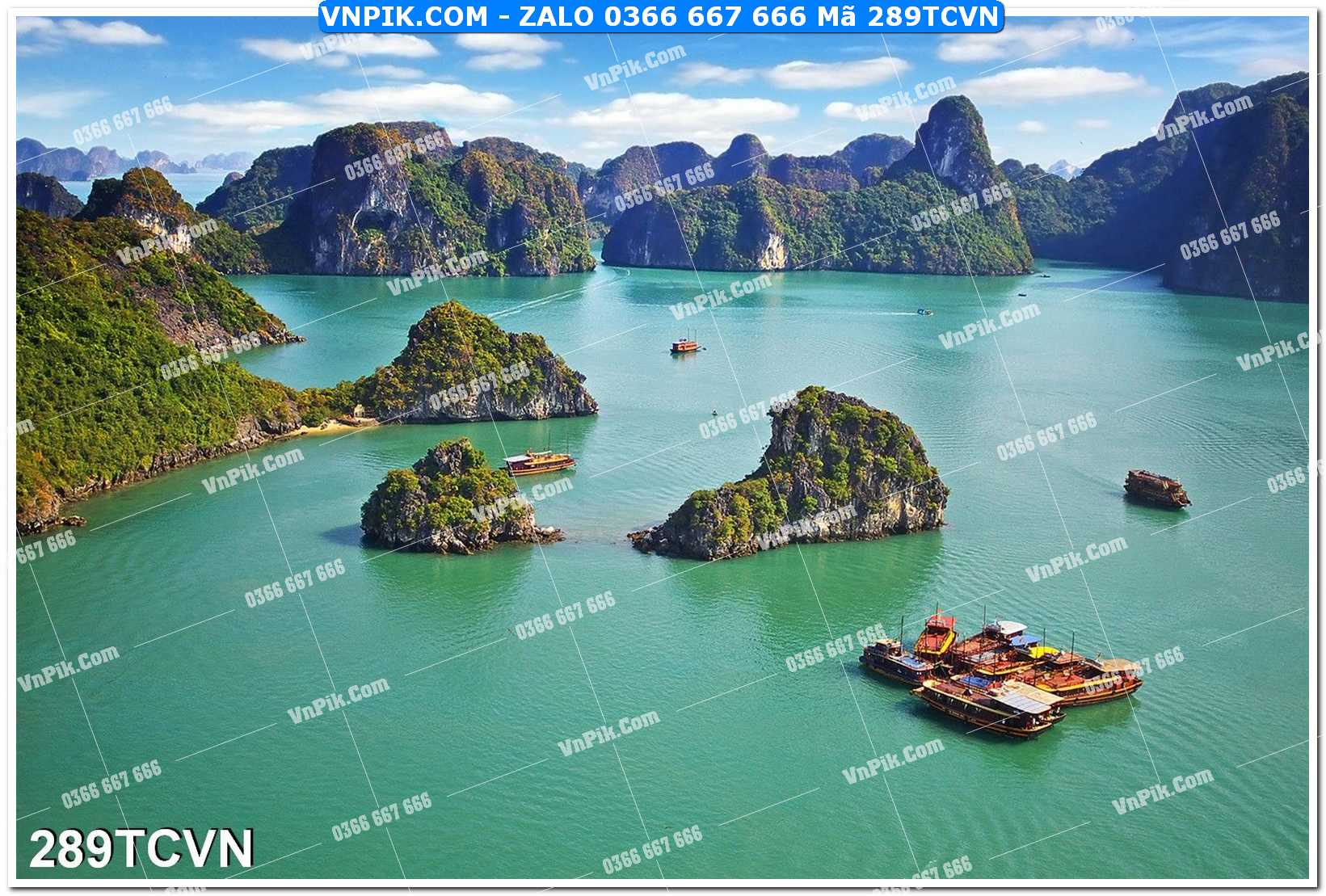 Mẫu tranh thắng cảnh việt nam mã file 289TCVN