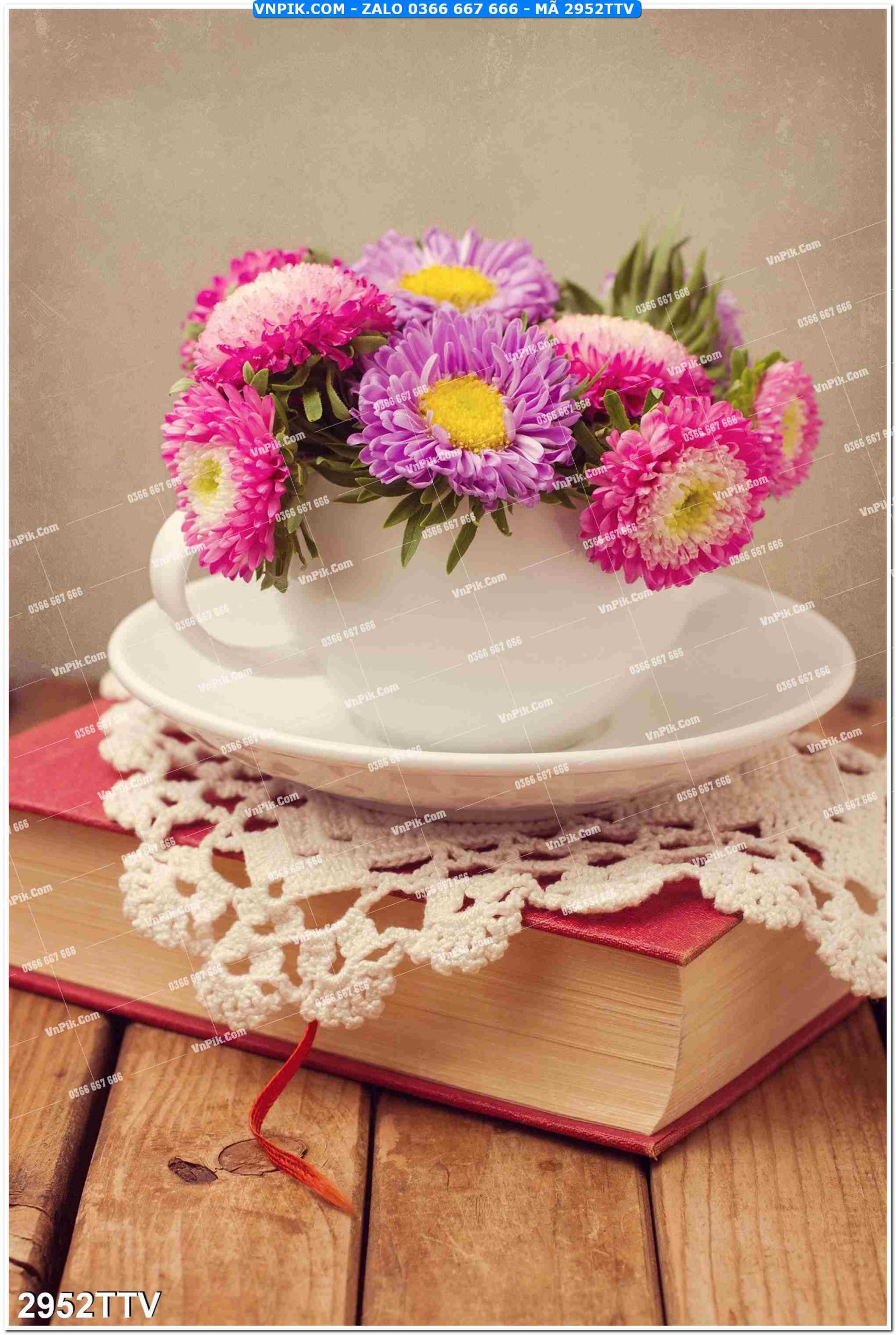 Tranh sơn dầu tĩnh vật hoa quả mã file 2952TTV