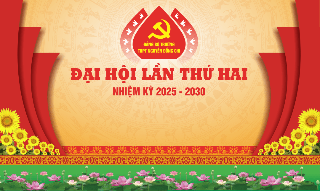 Backdrop Đại hội Đảng bộ Trường THPT file corel