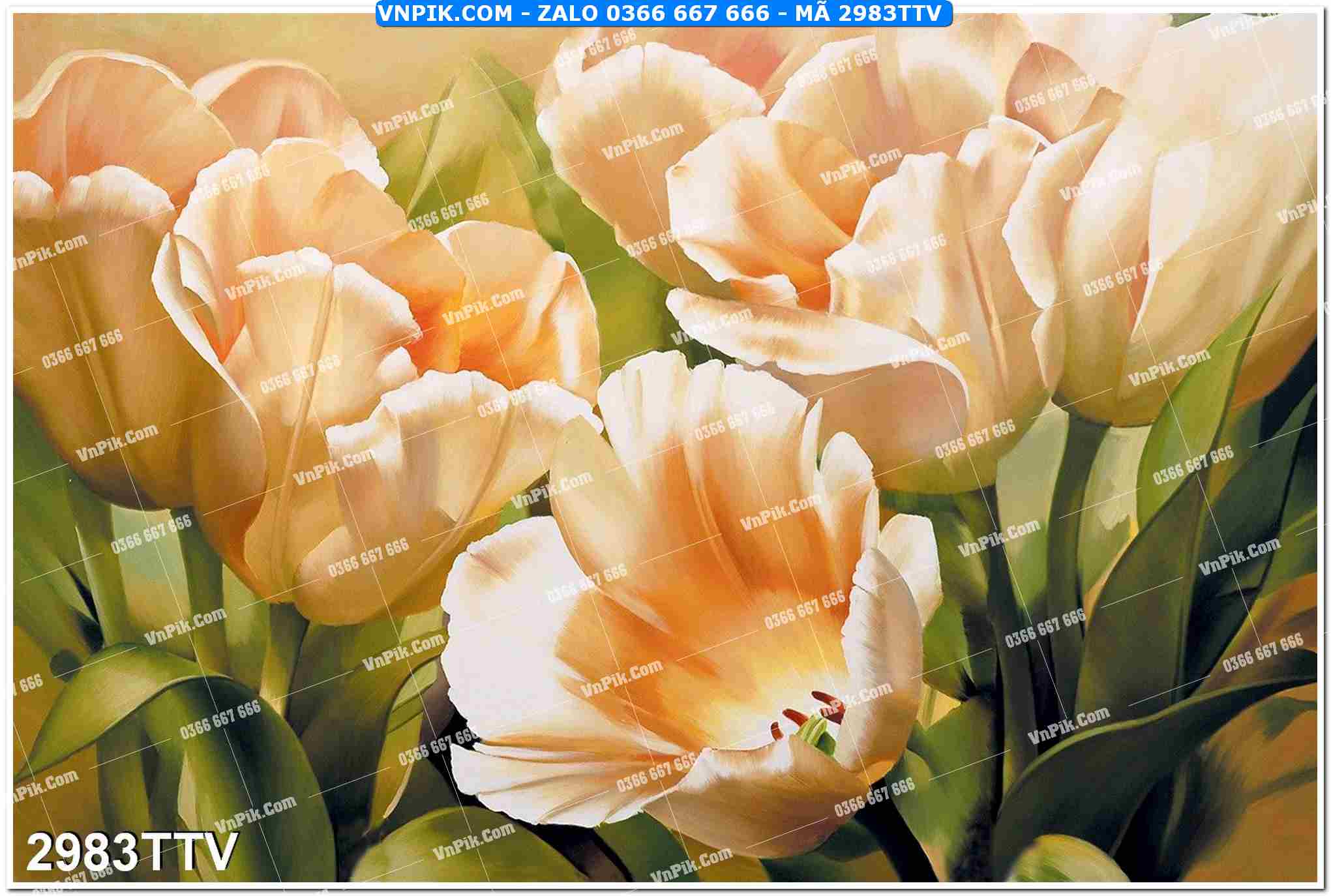 Tranh sơn dầu tĩnh vật hoa quả mã file 2983TTV