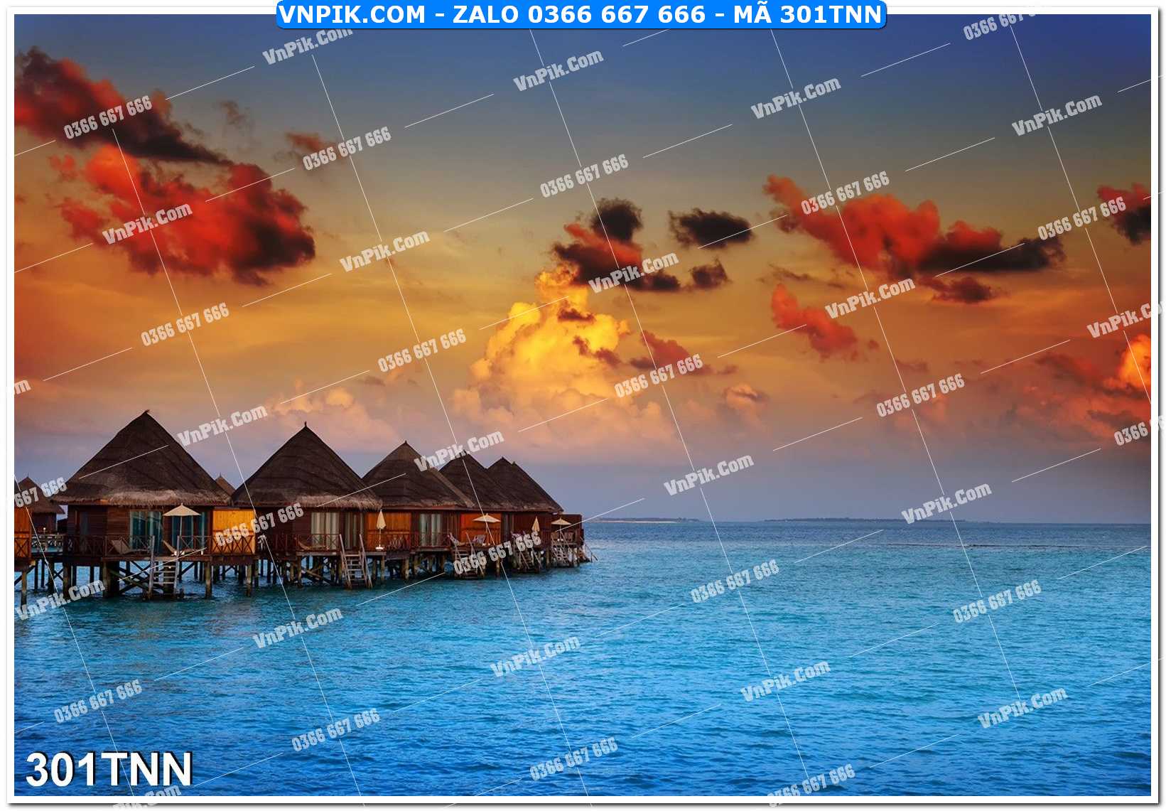 Tranh phong cảnh thiên nhiên mã file 301TNN