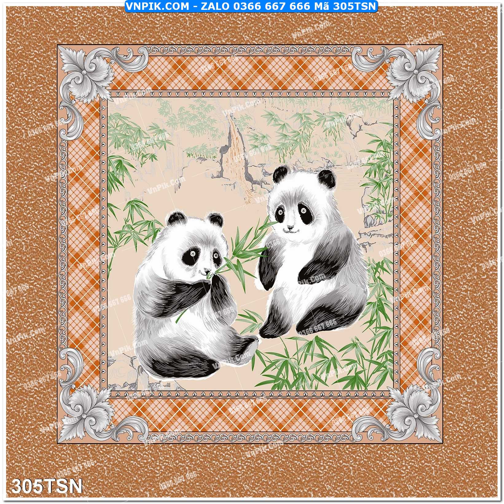 Tranh thảm sàn – tranh gạch hoa trang trí – file psd tách lớp mã 305TSN