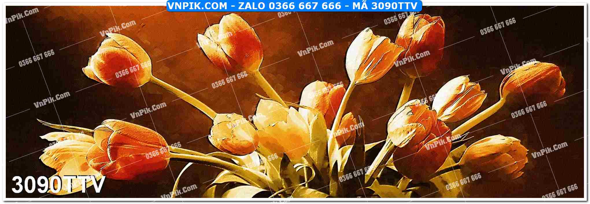 Tranh sơn dầu tĩnh vật hoa quả mã file 3090TTV