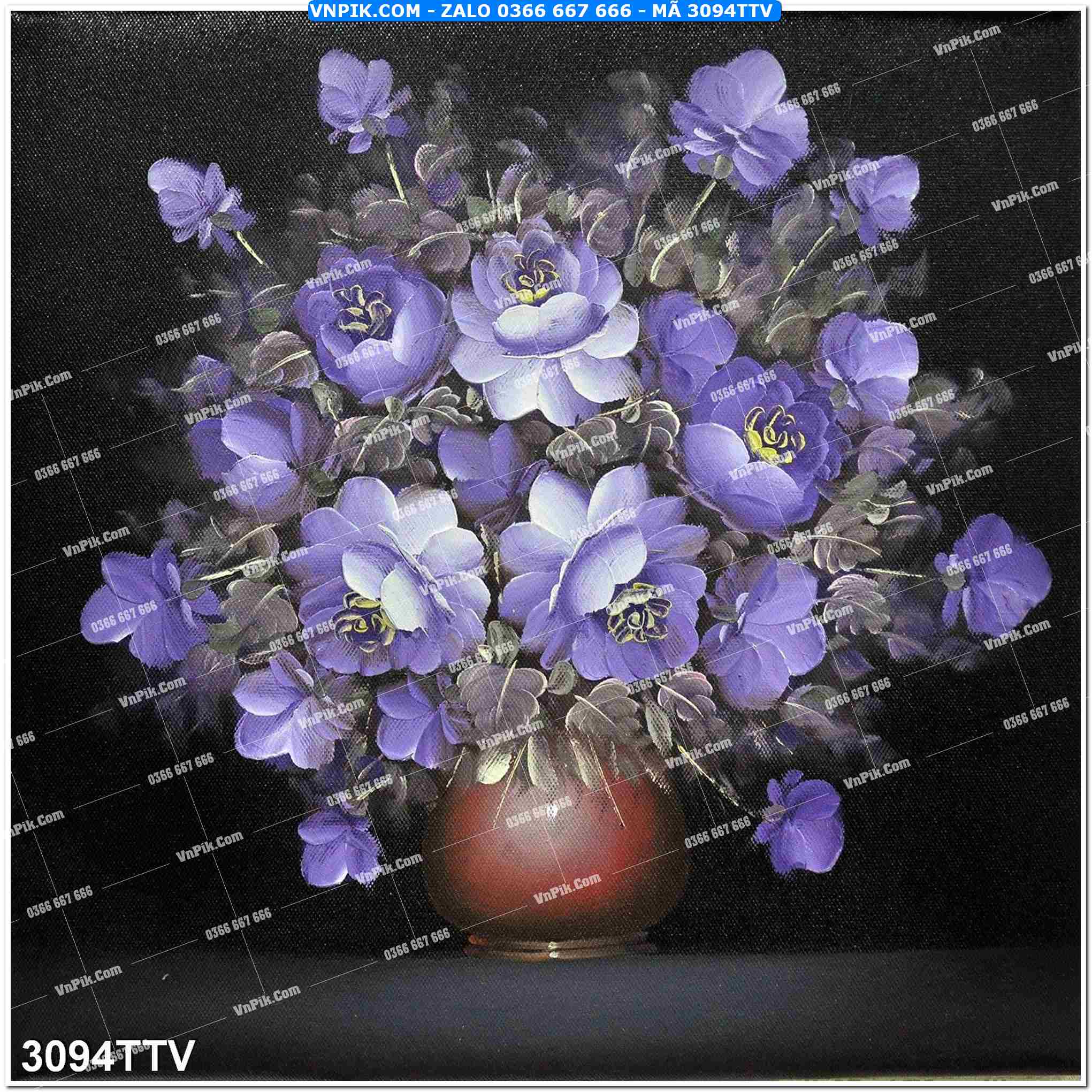 Tranh sơn dầu tĩnh vật hoa quả mã file 3094TTV