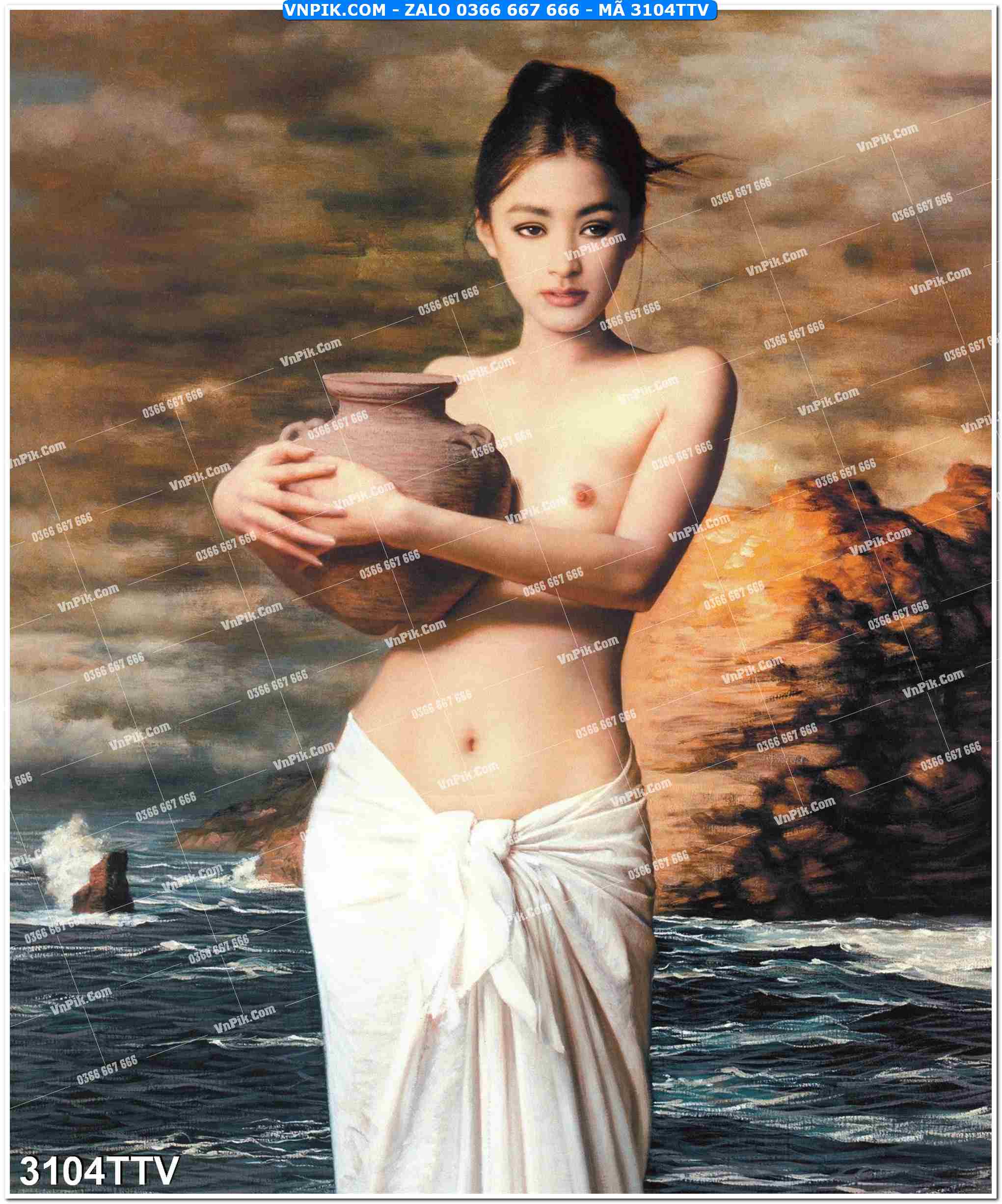 Tranh sơn dầu tĩnh vật hoa quả mã file 3104TTV