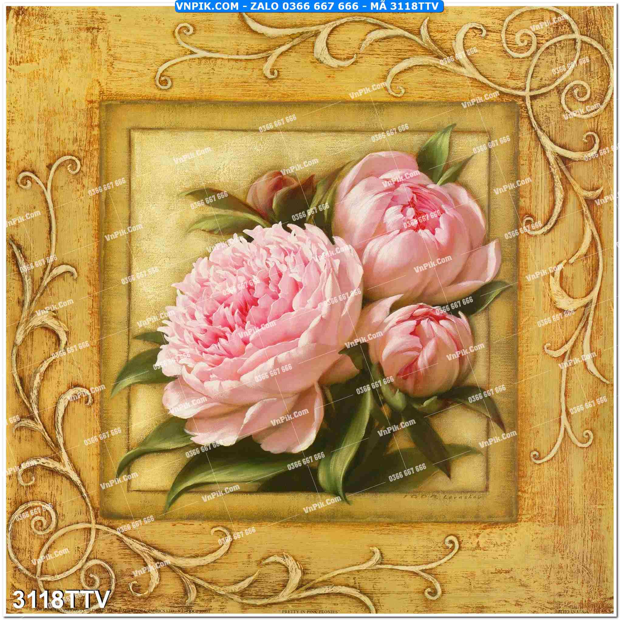 Tranh sơn dầu tĩnh vật hoa quả mã file 3118TTV