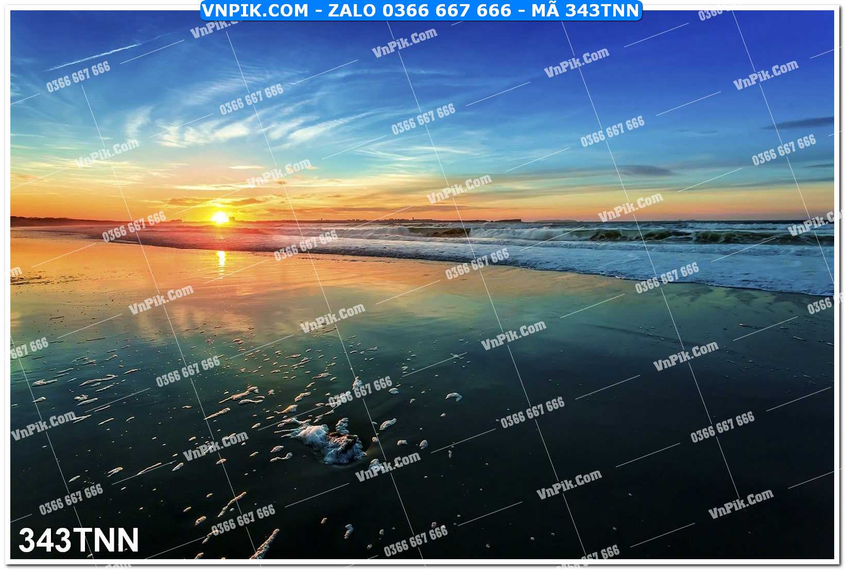 Tranh phong cảnh thiên nhiên mã file 343TNN