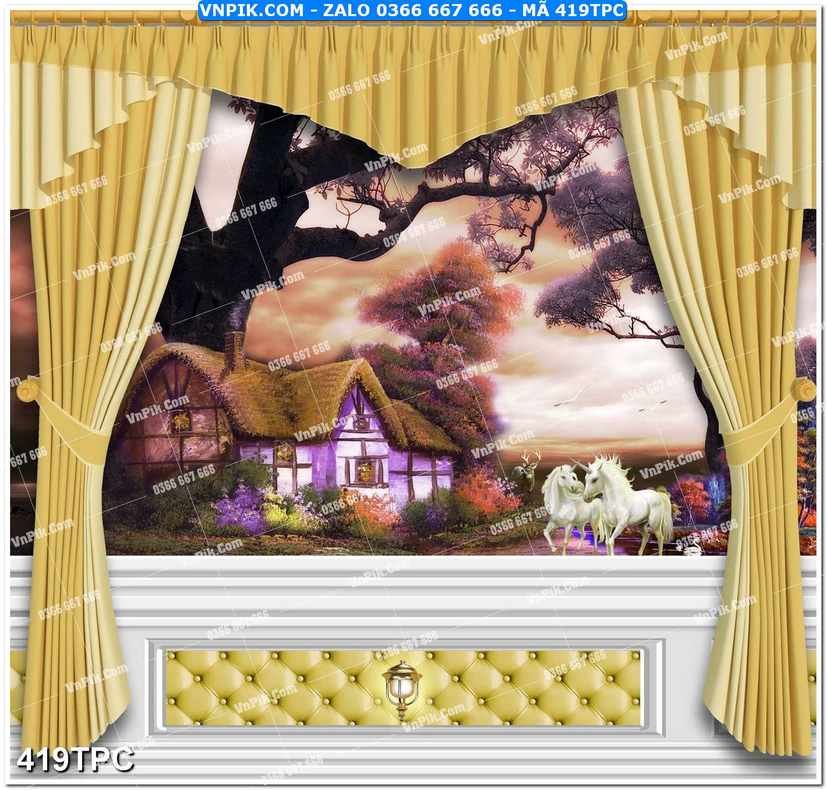 Tranh phào chỉ – khung tranh đẹp mã file 419TPC