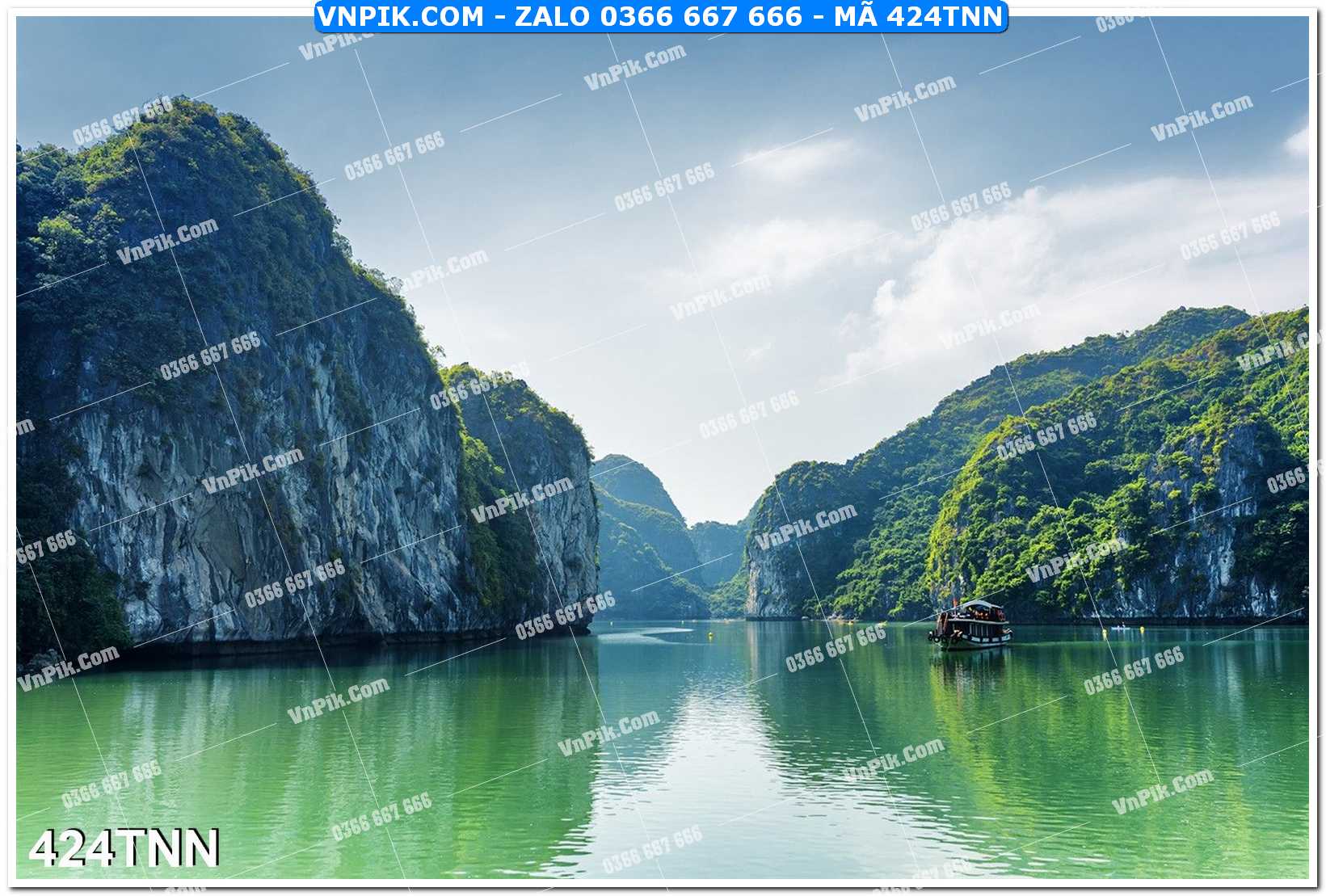 Tranh phong cảnh thiên nhiên mã file 424TNN