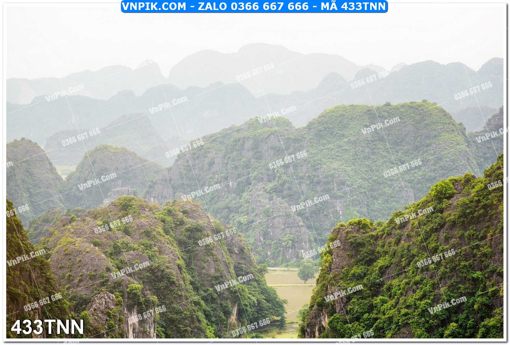 Tranh phong cảnh thiên nhiên mã file 433TNN