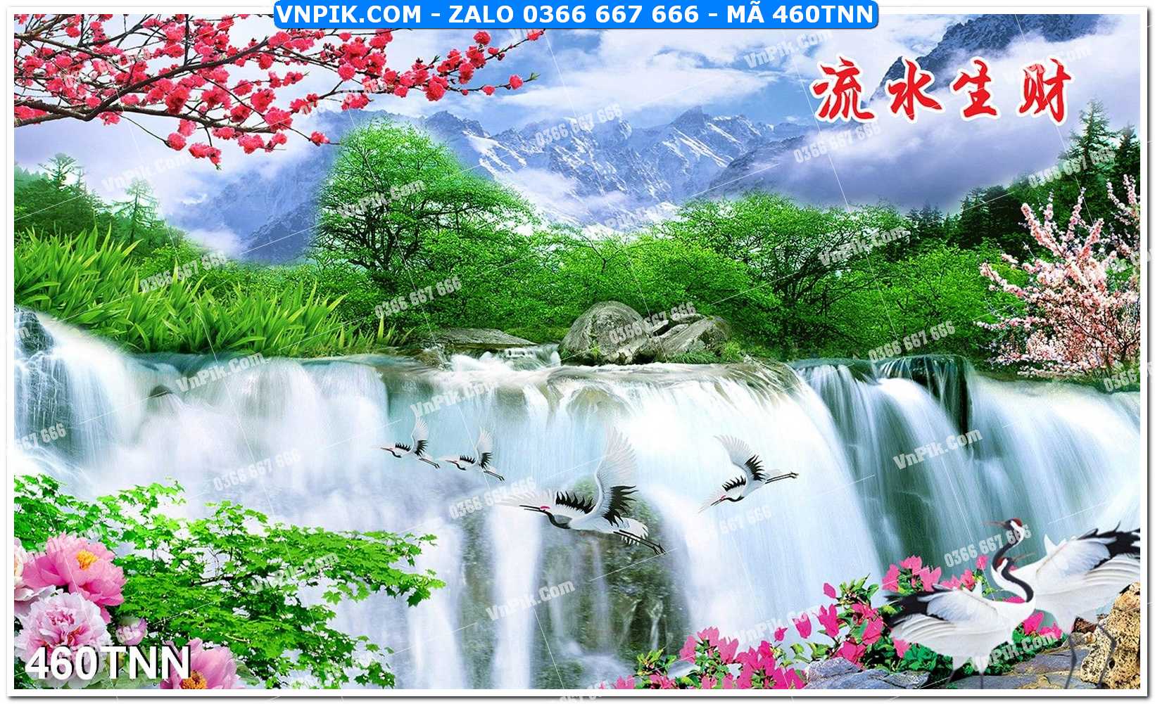 Tranh phong cảnh thiên nhiên mã file 460TNN