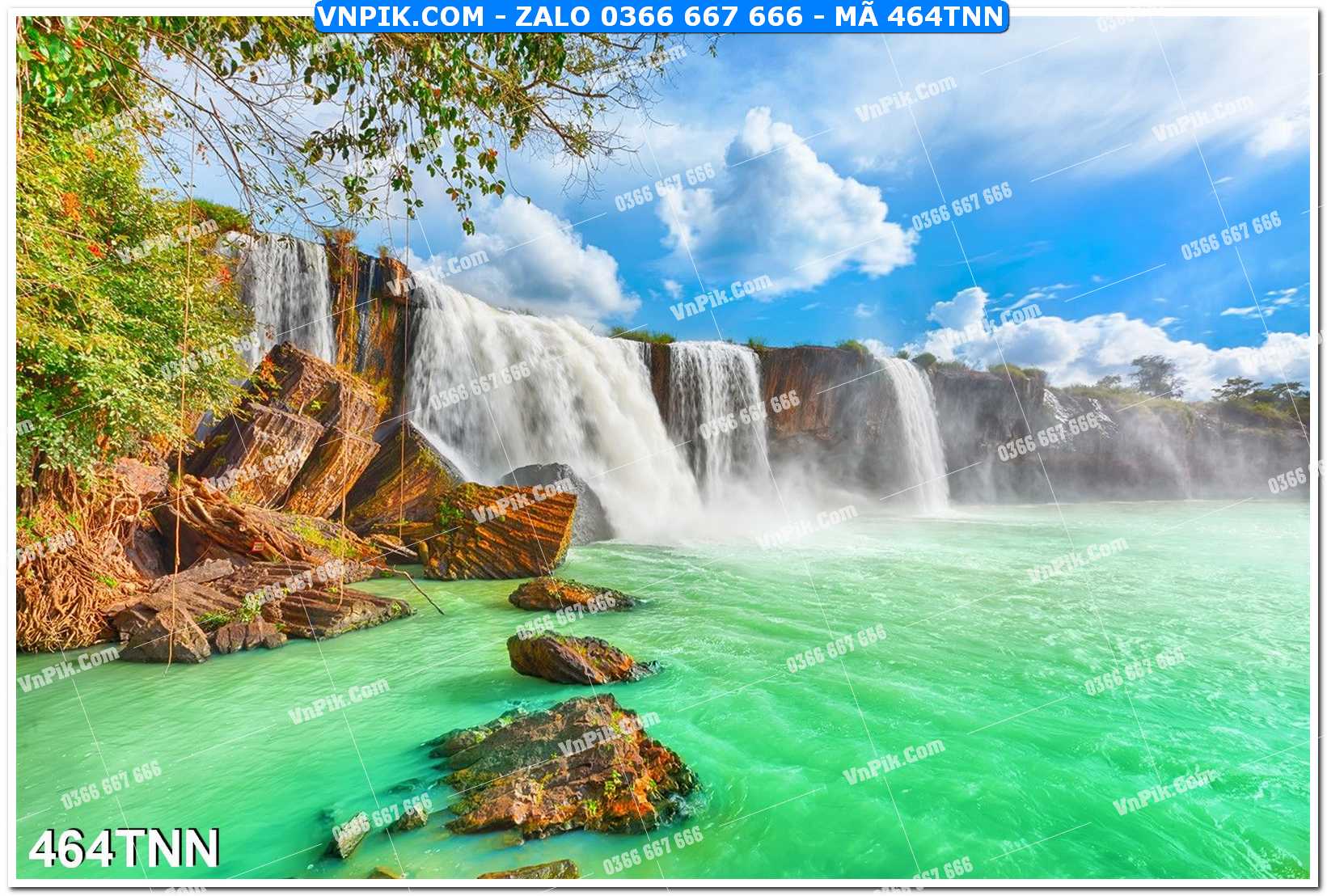 Tranh phong cảnh thiên nhiên mã file 464TNN