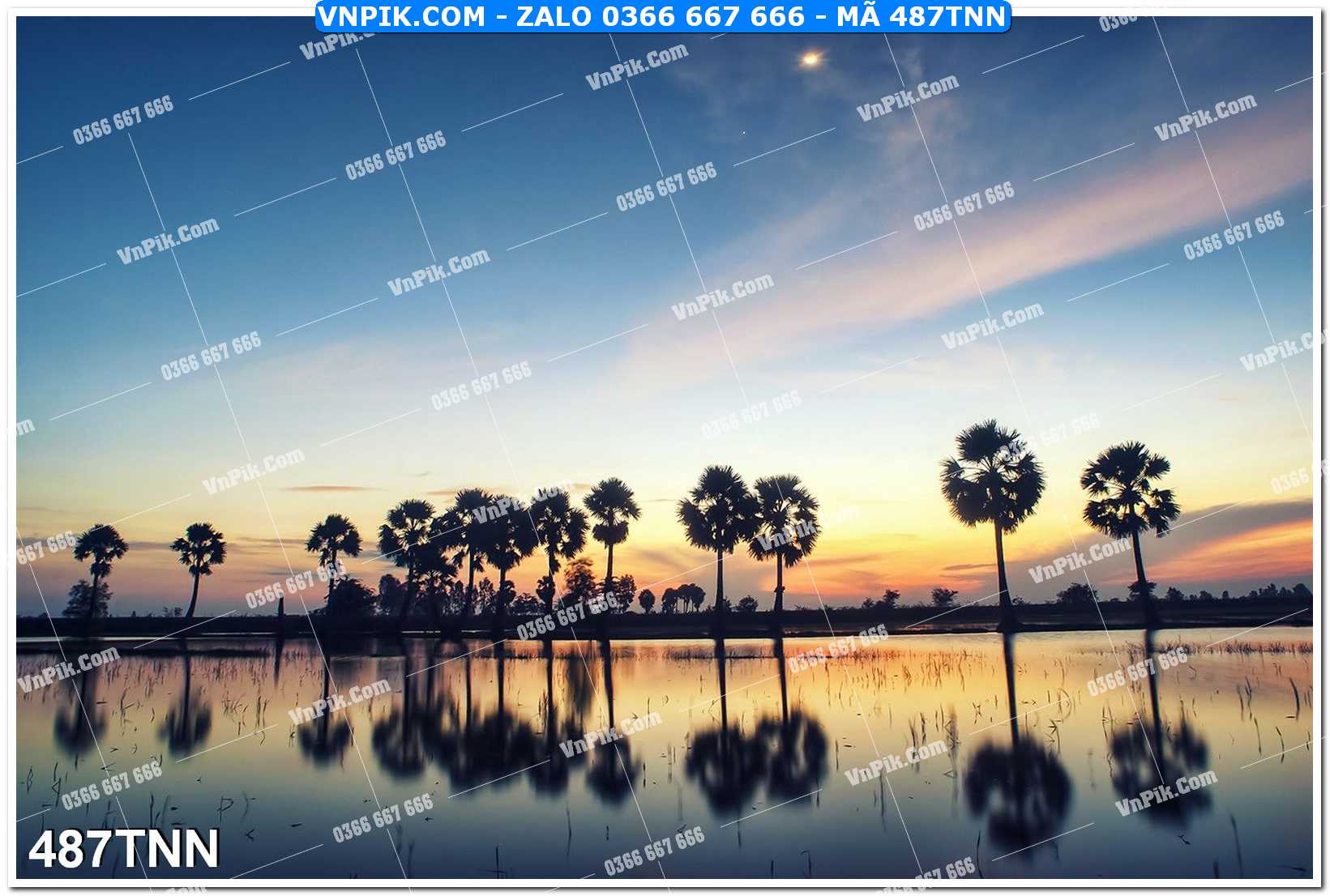 Tranh phong cảnh thiên nhiên mã file 487TNN