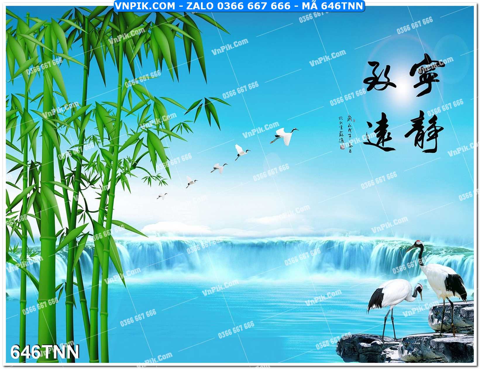 Tranh phong cảnh thiên nhiên mã file 646TNN