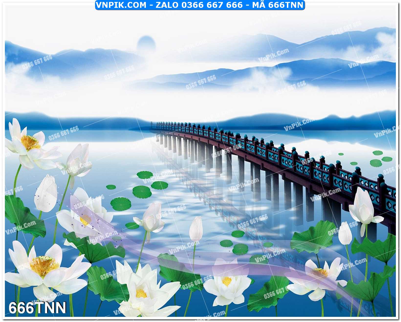 Tranh phong cảnh thiên nhiên mã file 666TNN