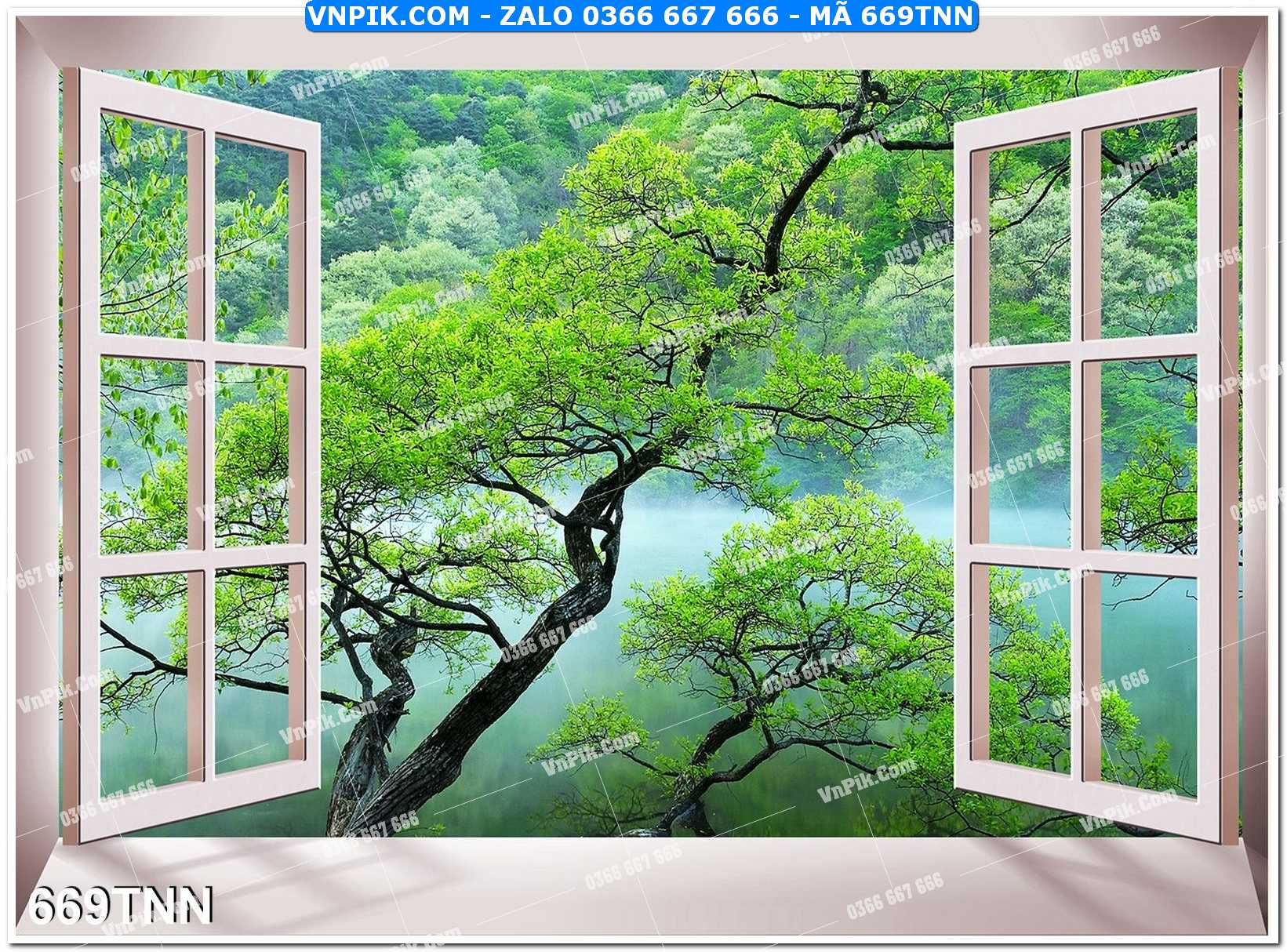 Tranh phong cảnh thiên nhiên mã file 669TNN