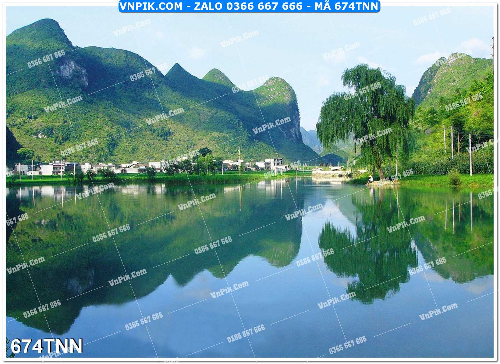 Tranh phong cảnh thiên nhiên mã file 674TNN