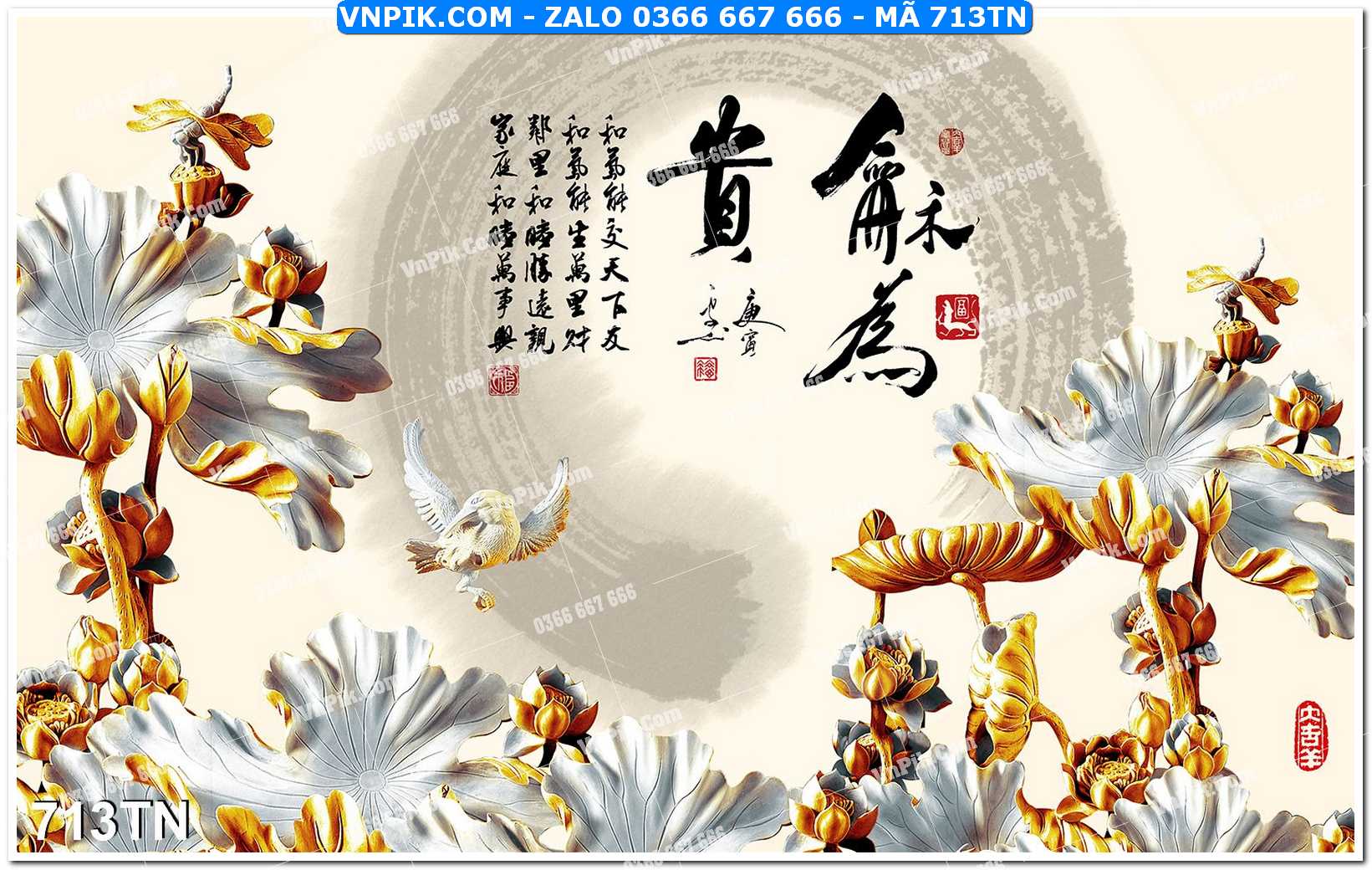 File PSD Vector Tranh giả ngọc phong thủy – Điêu khắc gỗ – Mã file 713TN