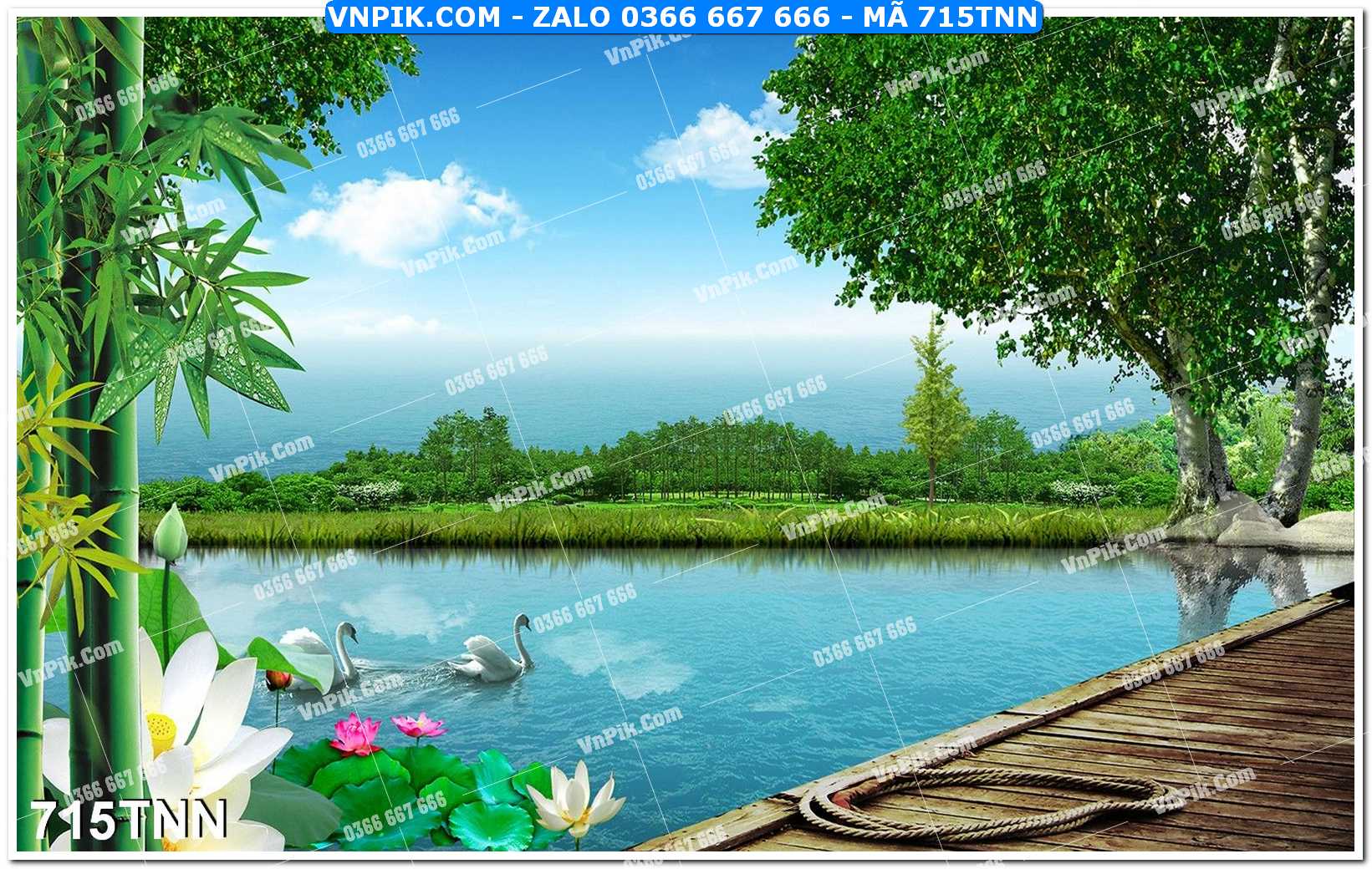 Tranh phong cảnh thiên nhiên mã file 715TNN