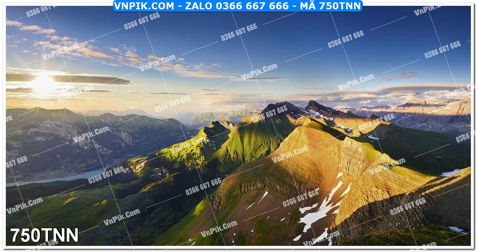 Tranh phong cảnh thiên nhiên mã file 750TNN