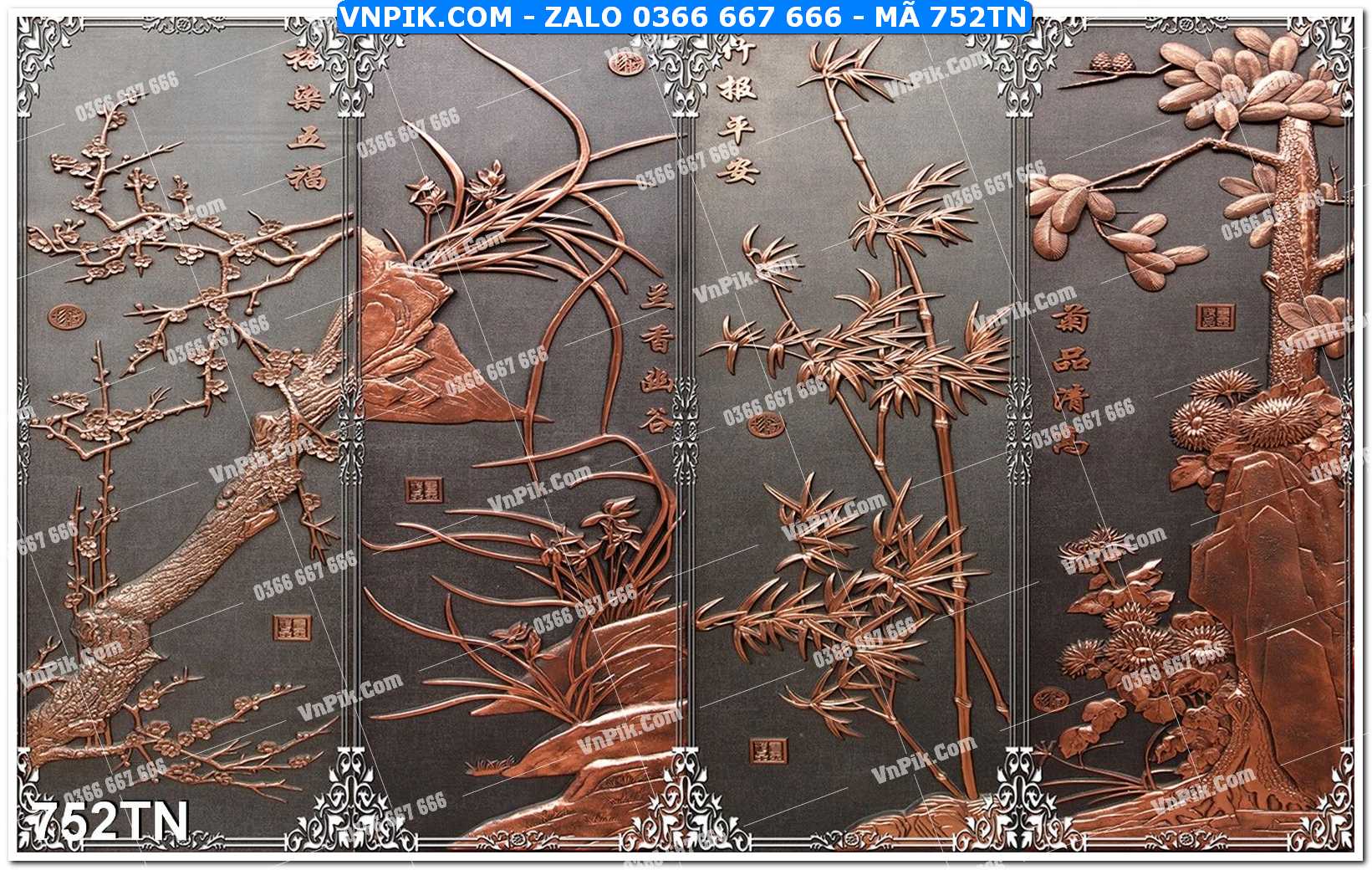 File PSD Vector Tranh giả ngọc phong thủy – Điêu khắc gỗ – Mã file 752TN