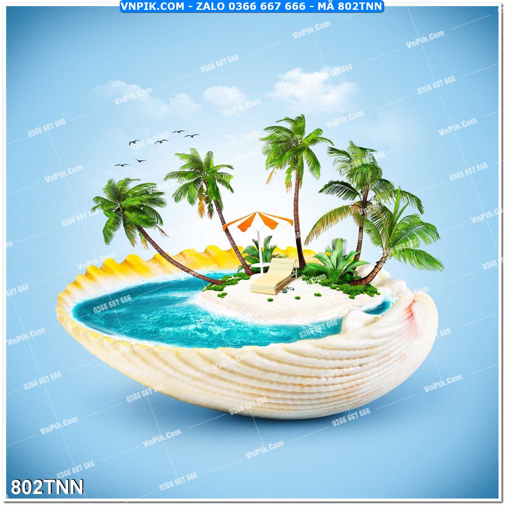 Tranh phong cảnh thiên nhiên mã file 802TNN