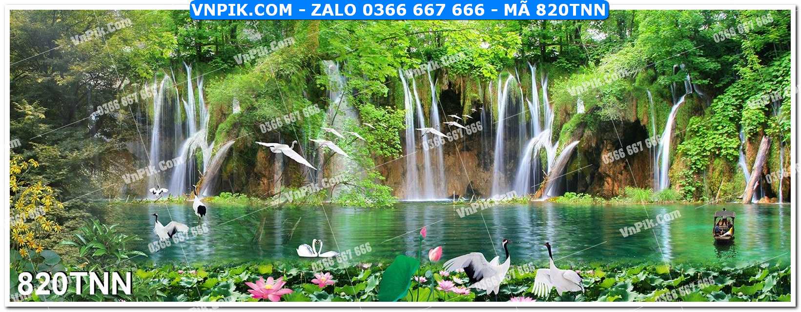 Tranh phong cảnh thiên nhiên mã file 820TNN