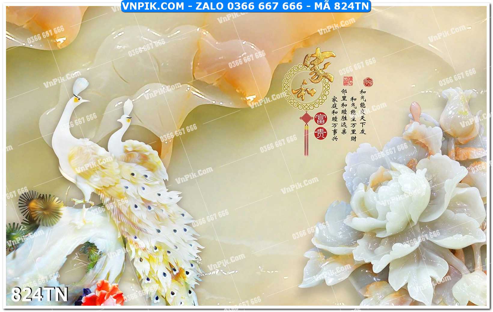 File PSD Vector Tranh giả ngọc phong thủy – Điêu khắc gỗ – Mã file 824TN