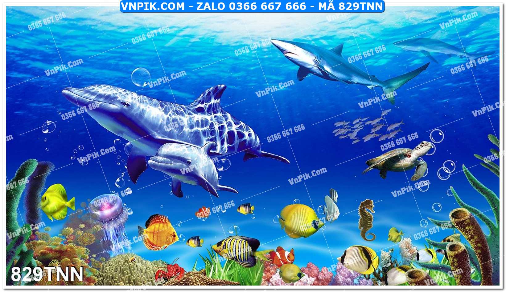 Tranh phong cảnh thiên nhiên mã file 829TNN