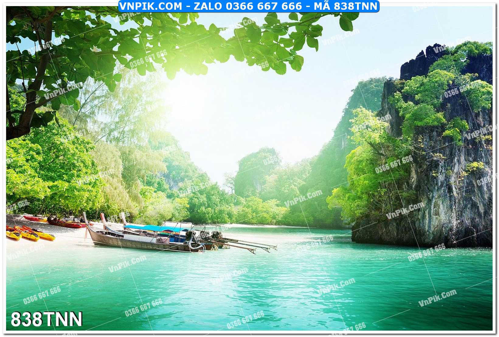 Tranh phong cảnh thiên nhiên mã file 838TNN