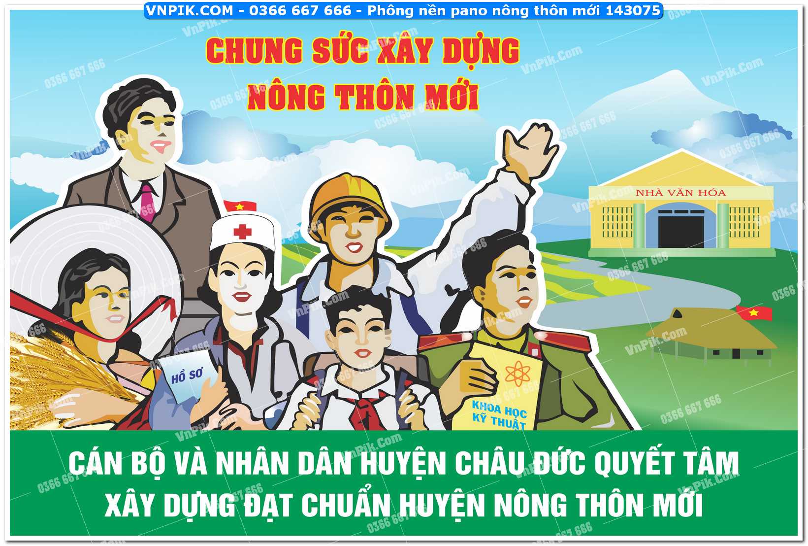 Phông nền pano nông thôn mới 143075