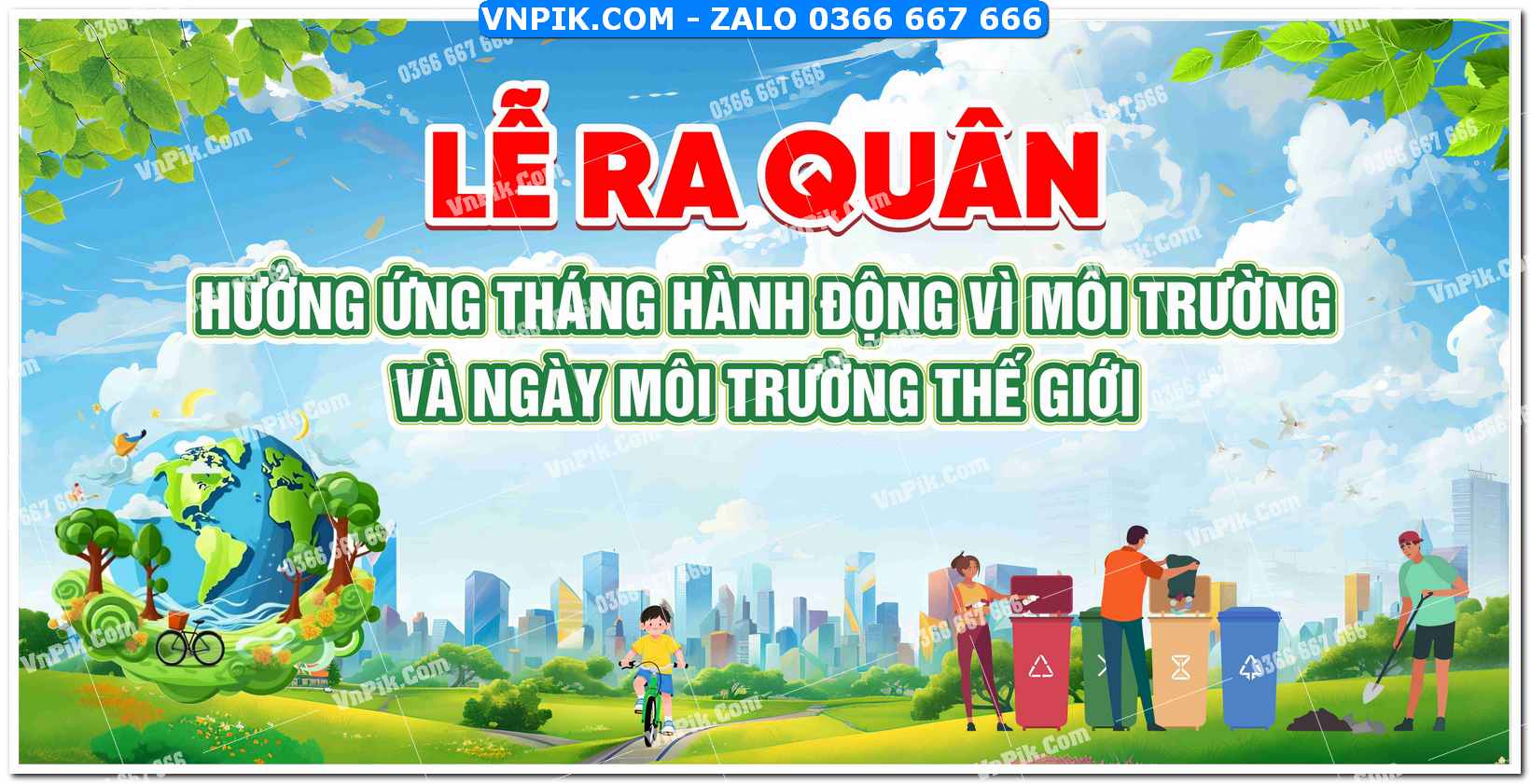 Lễ ra quân hưởng ứng tháng hành động vì môi trường và ngày môi trường thế giới