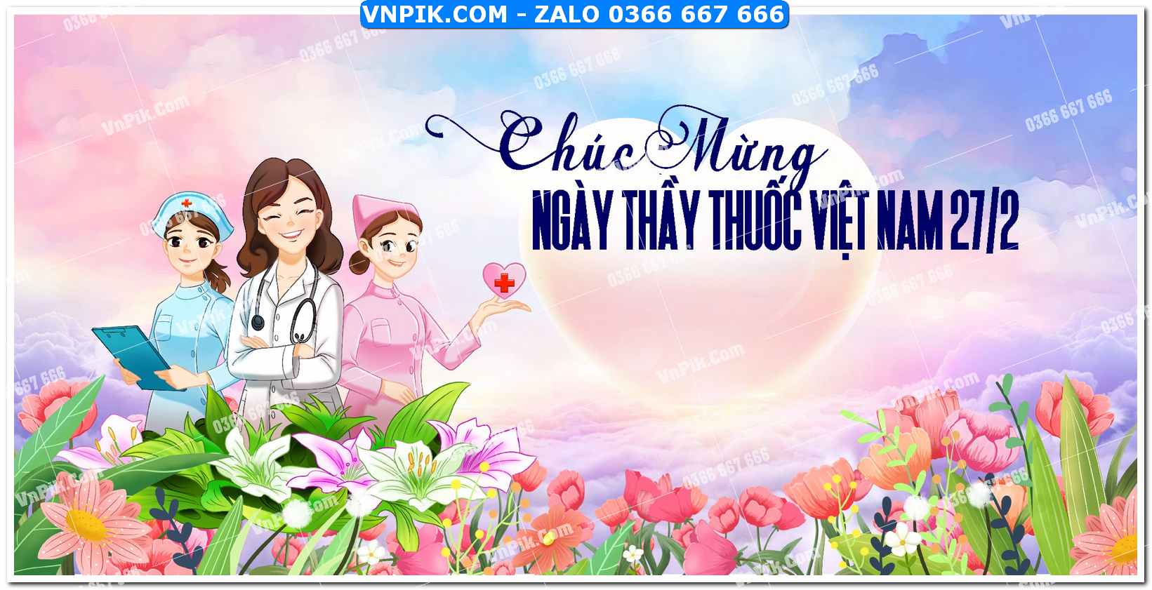 Mẫu phông nền chúc mừng ngày thầy thuốc việt nam (3)