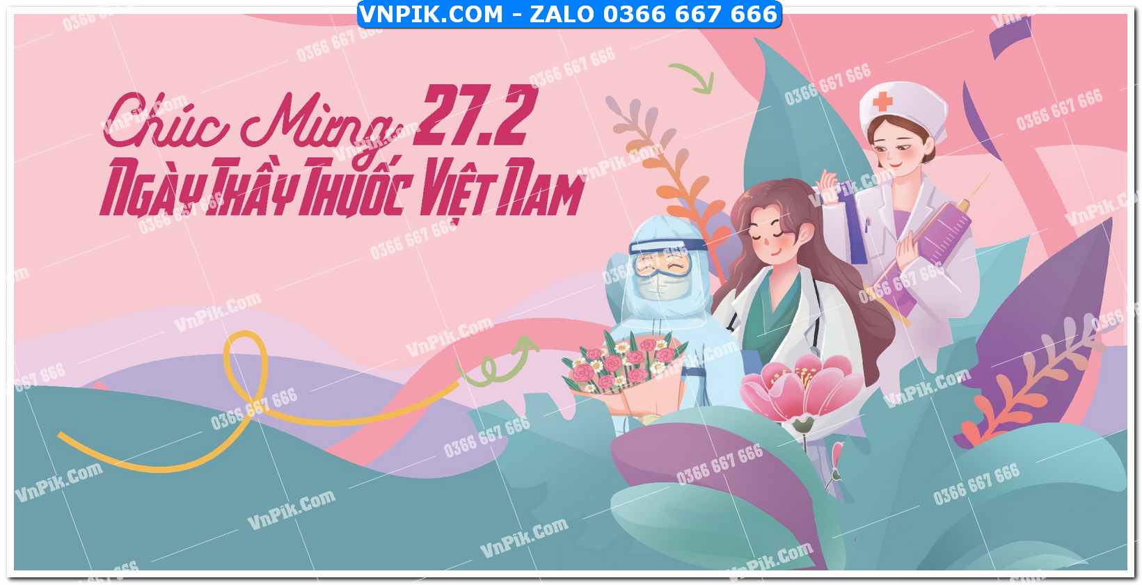 Mẫu phông nền chúc mừng ngày thầy thuốc việt nam (4)