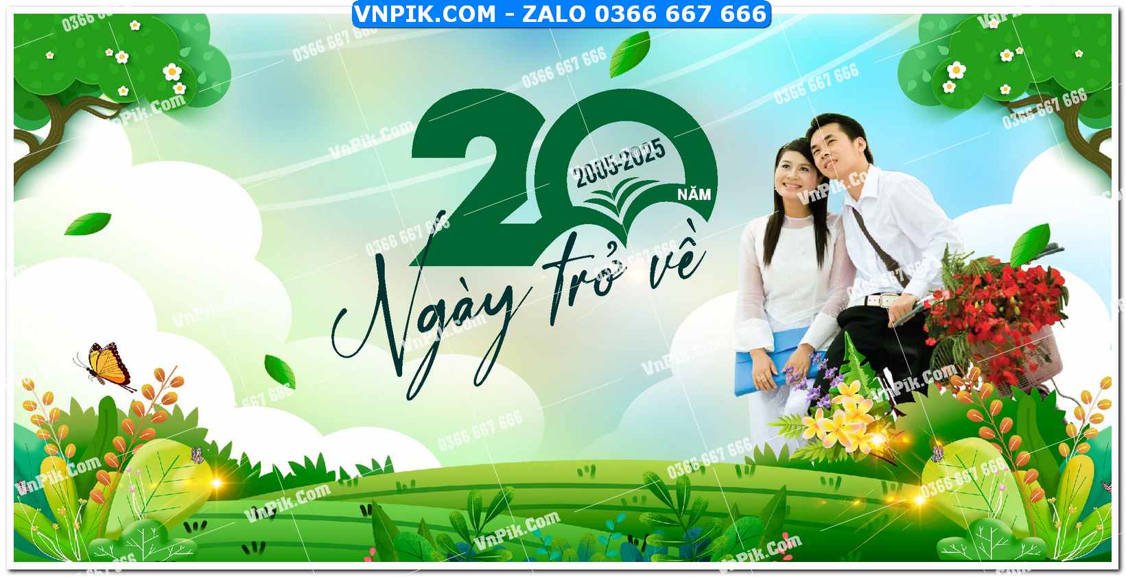 Mẫu phông nền họp lớp kỷ yếu file corel vector (10)