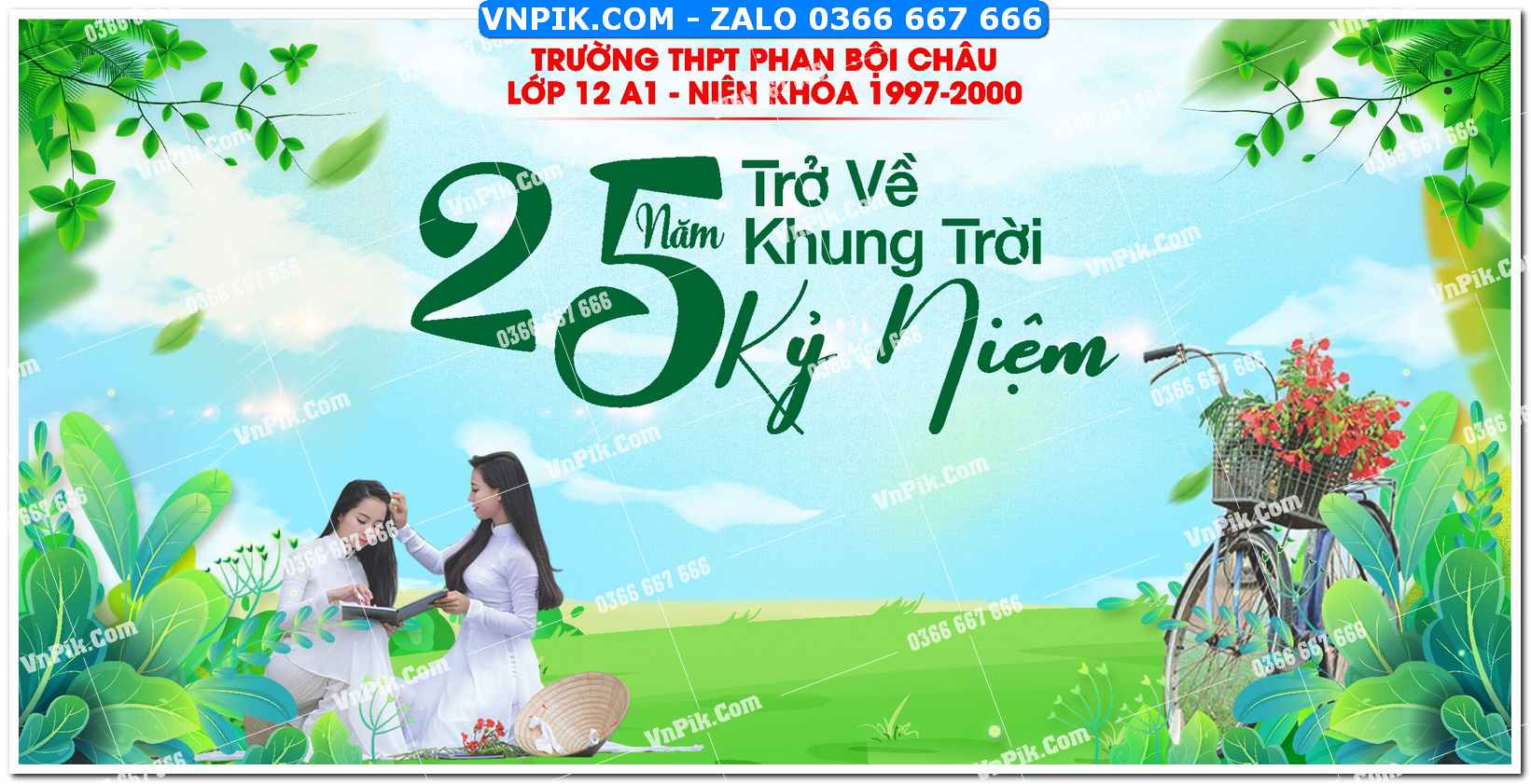 Mẫu phông nền họp lớp kỷ yếu file corel vector (12)