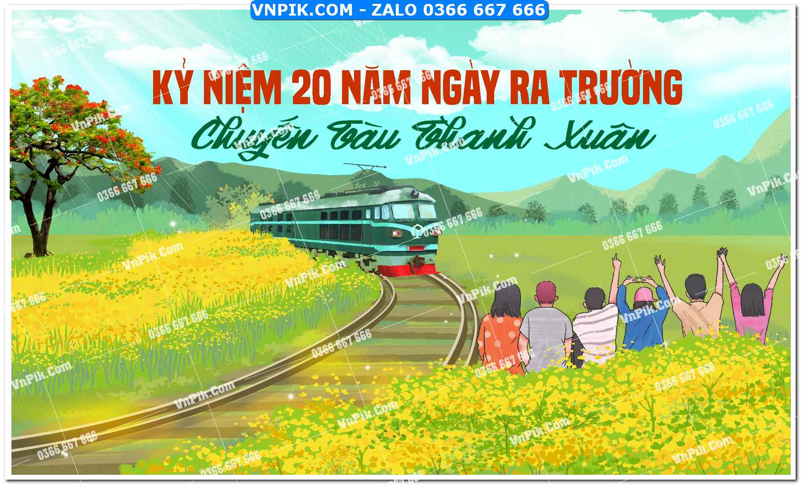 Mẫu phông nền họp lớp kỷ yếu file corel vector (2)