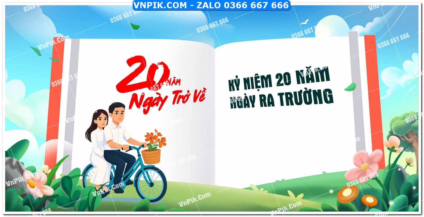 Mẫu phông nền họp lớp kỷ yếu file corel vector (6)