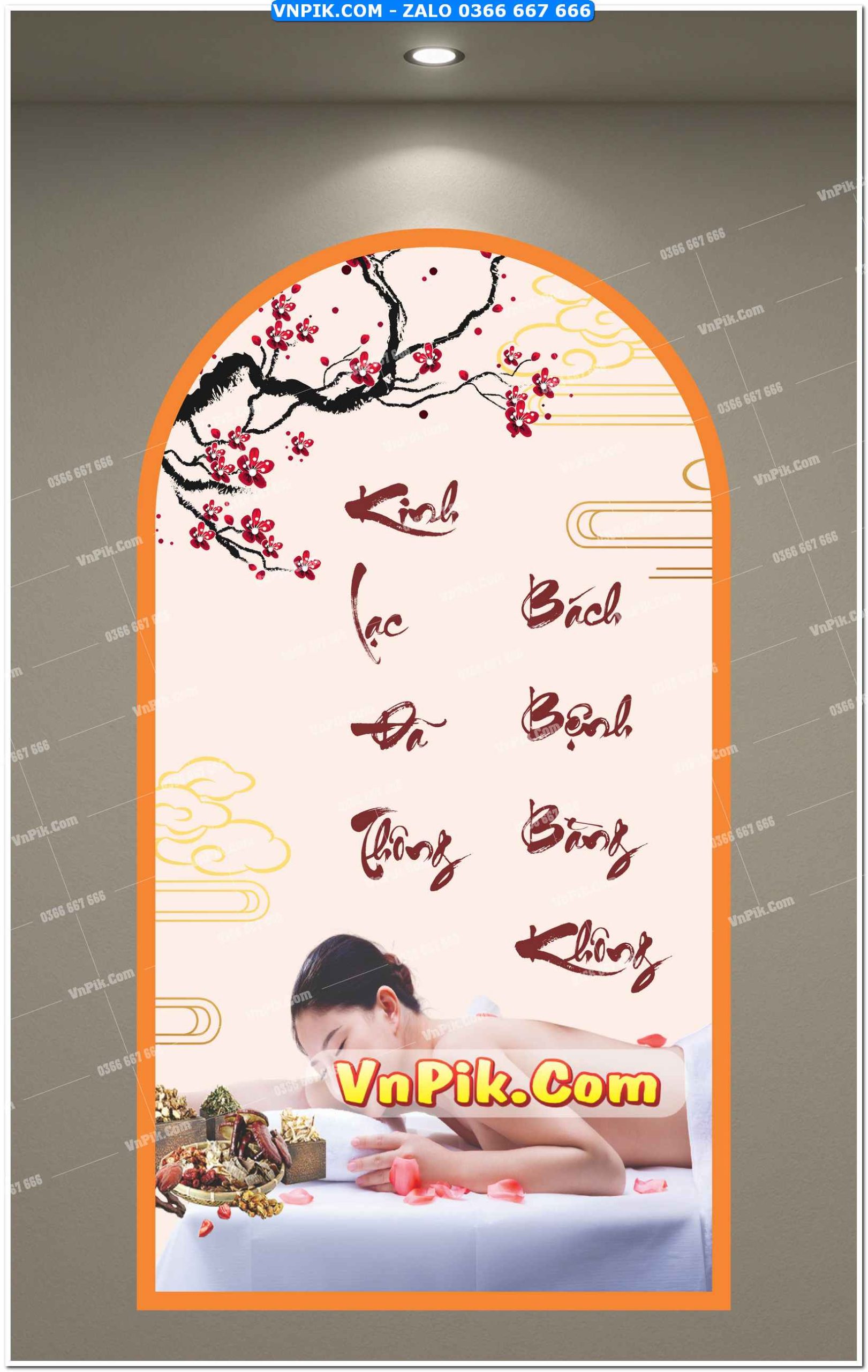 Mẫu tranh dán tường cho phòng spa 1