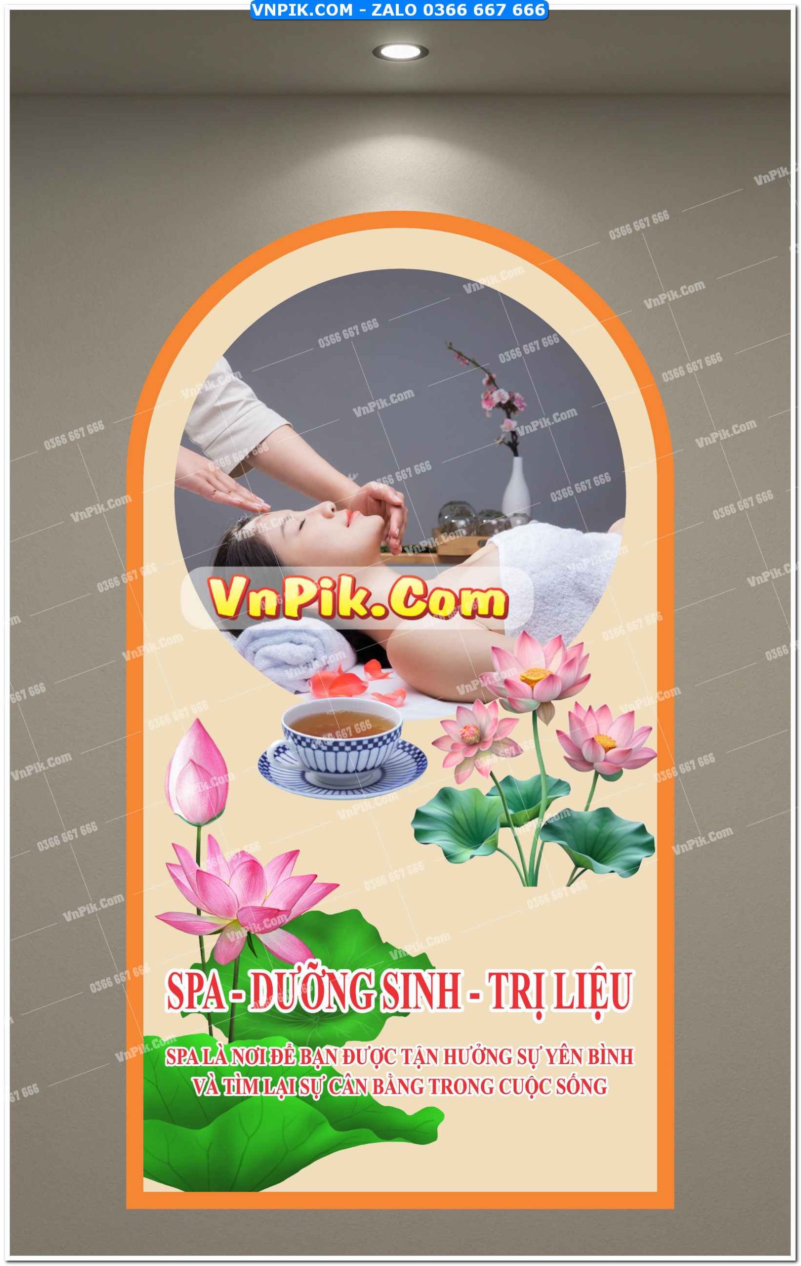 Mẫu tranh dán tường cho phòng spa 2