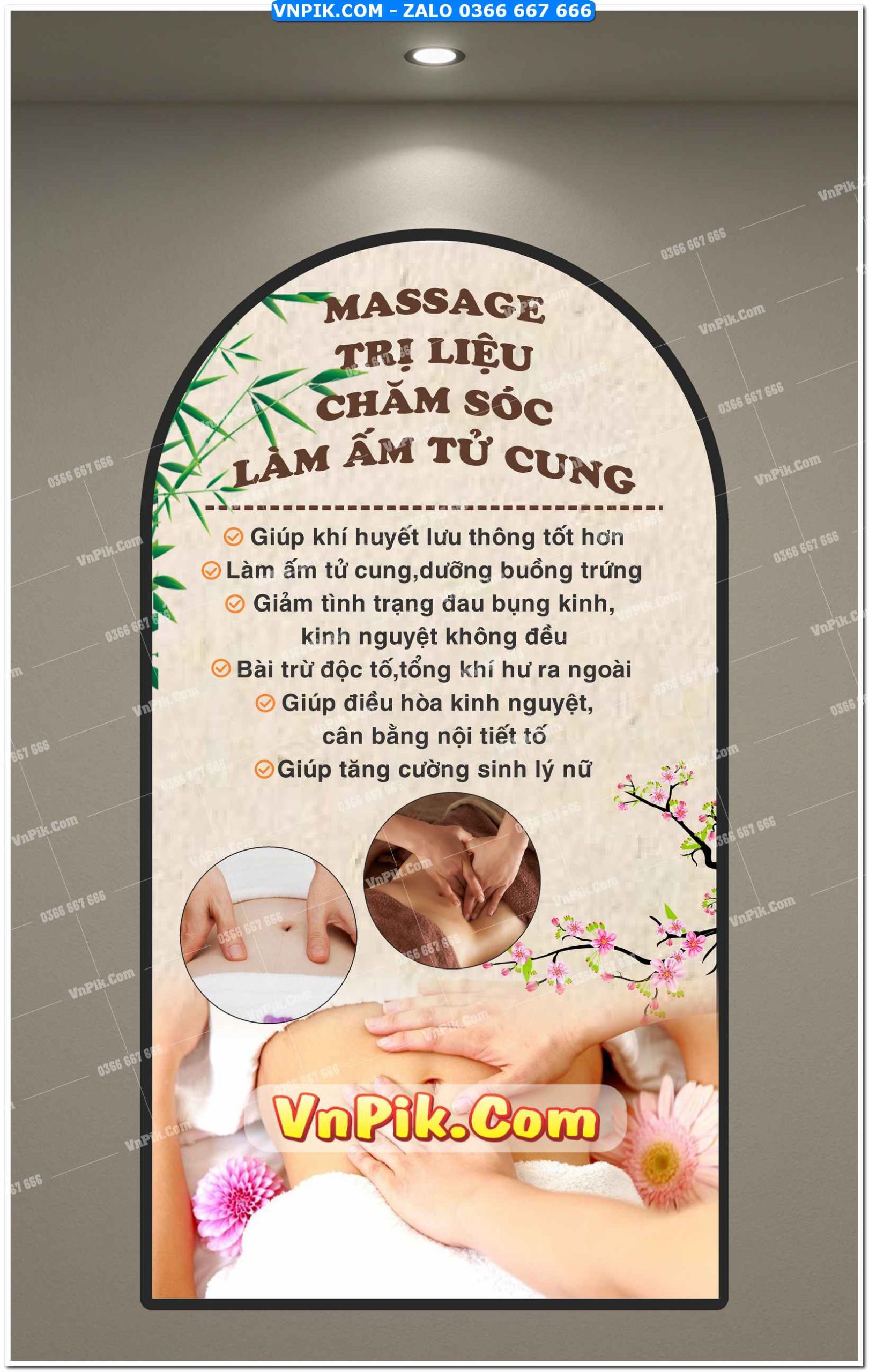 Mẫu tranh dán tường cho phòng spa 5