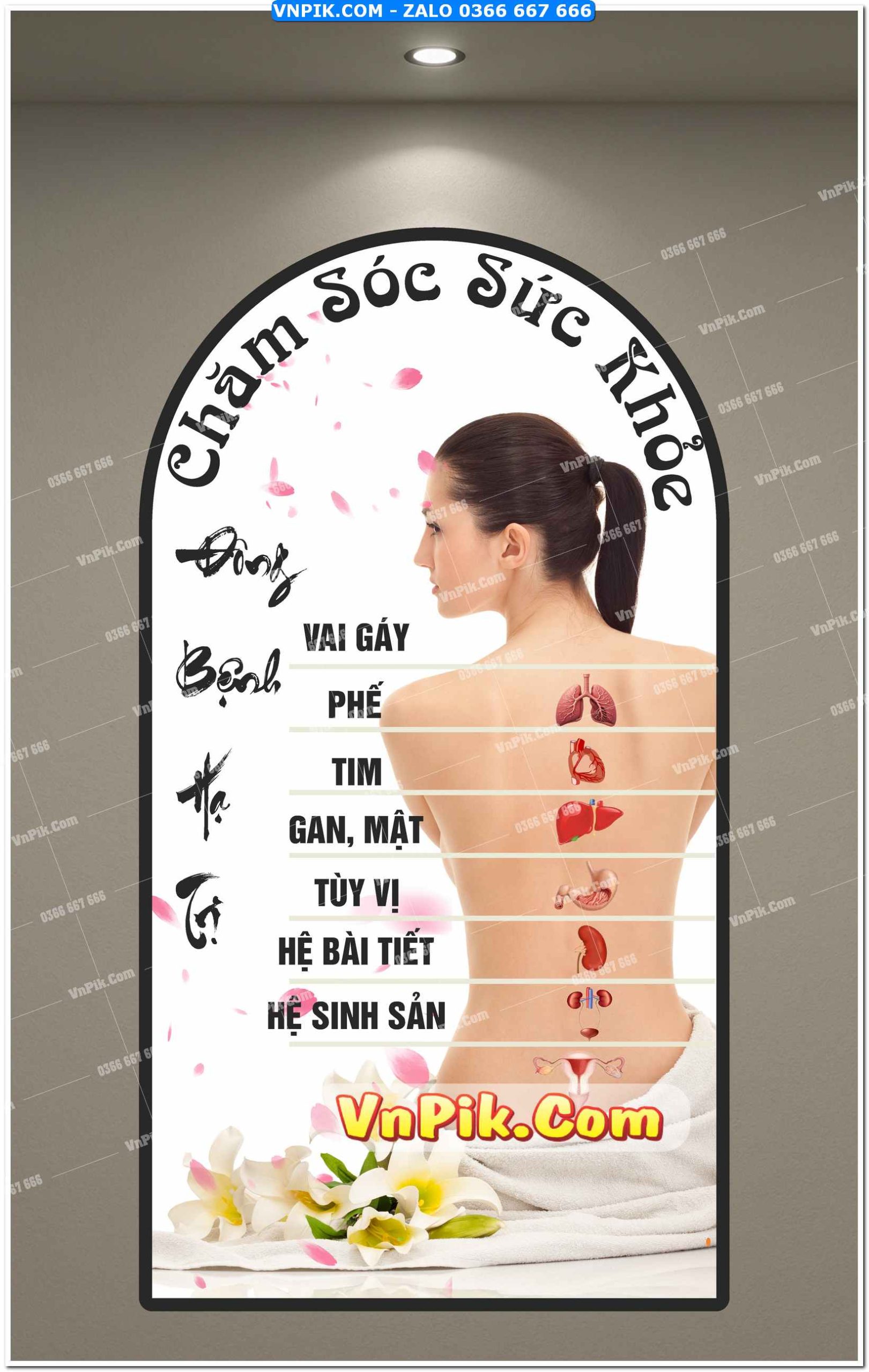 Mẫu tranh dán tường cho phòng spa 7