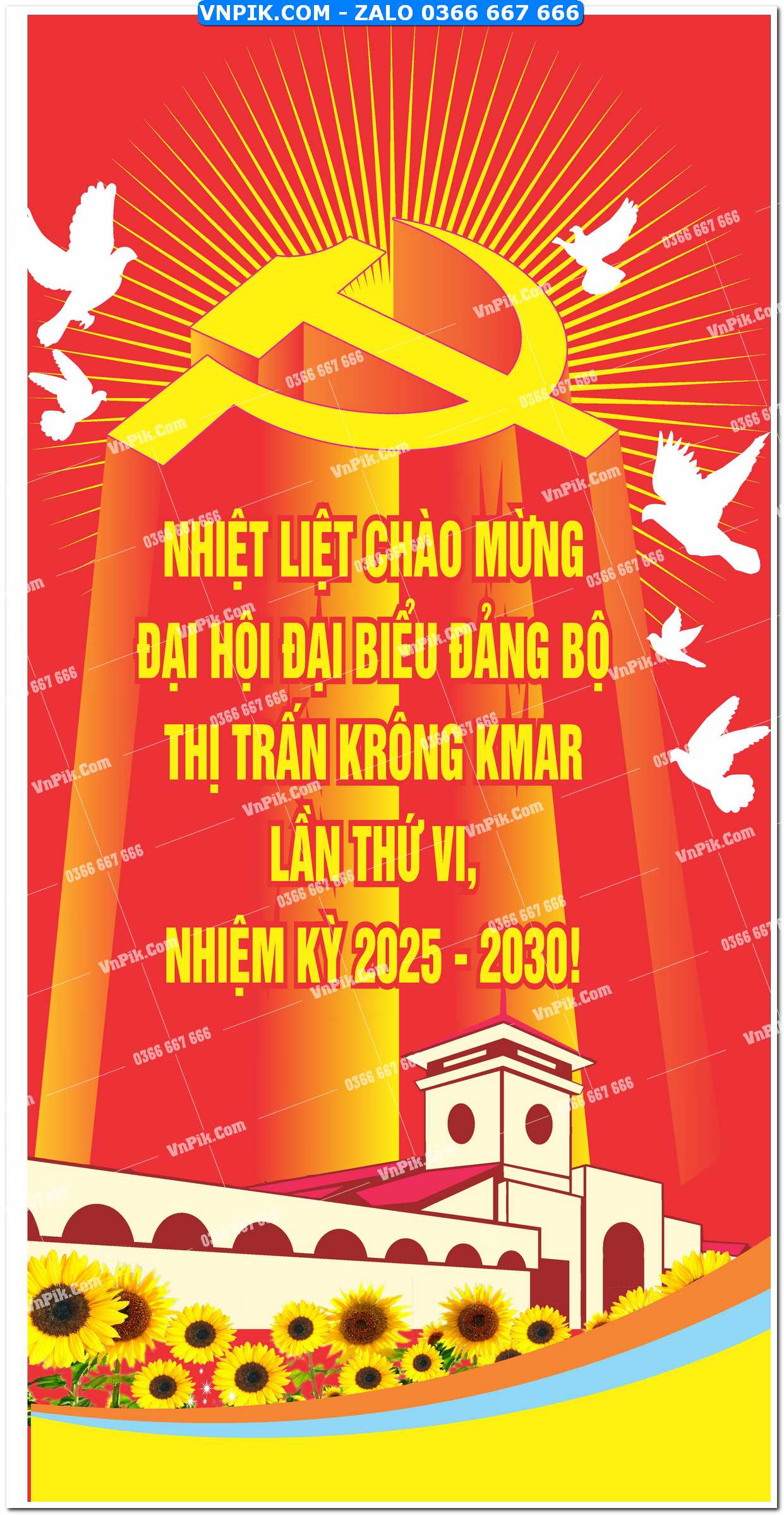 Pano chào mừng đại hội đảng file corel cdr (13)